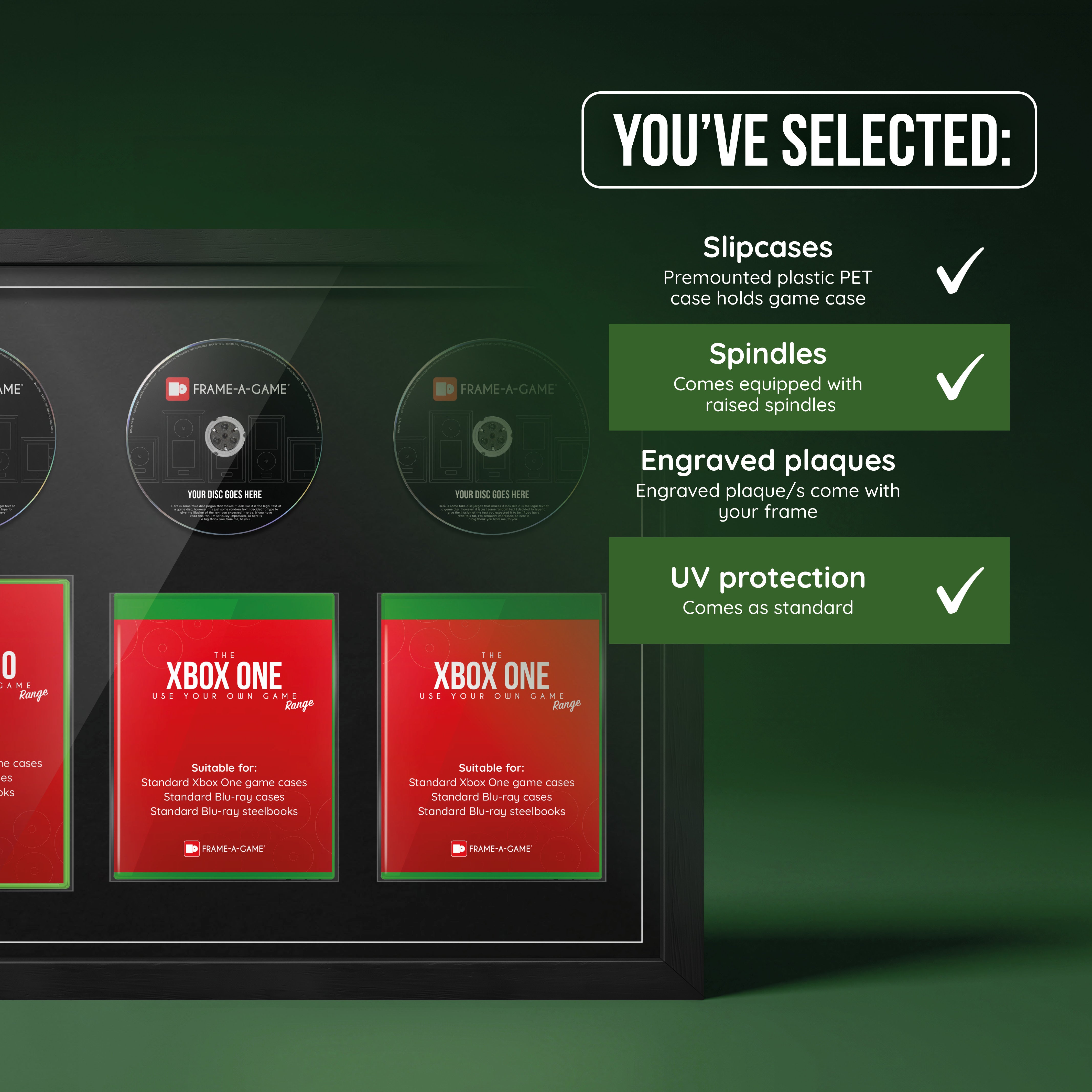 Use Your Own Xbox Games Trio Display Frame