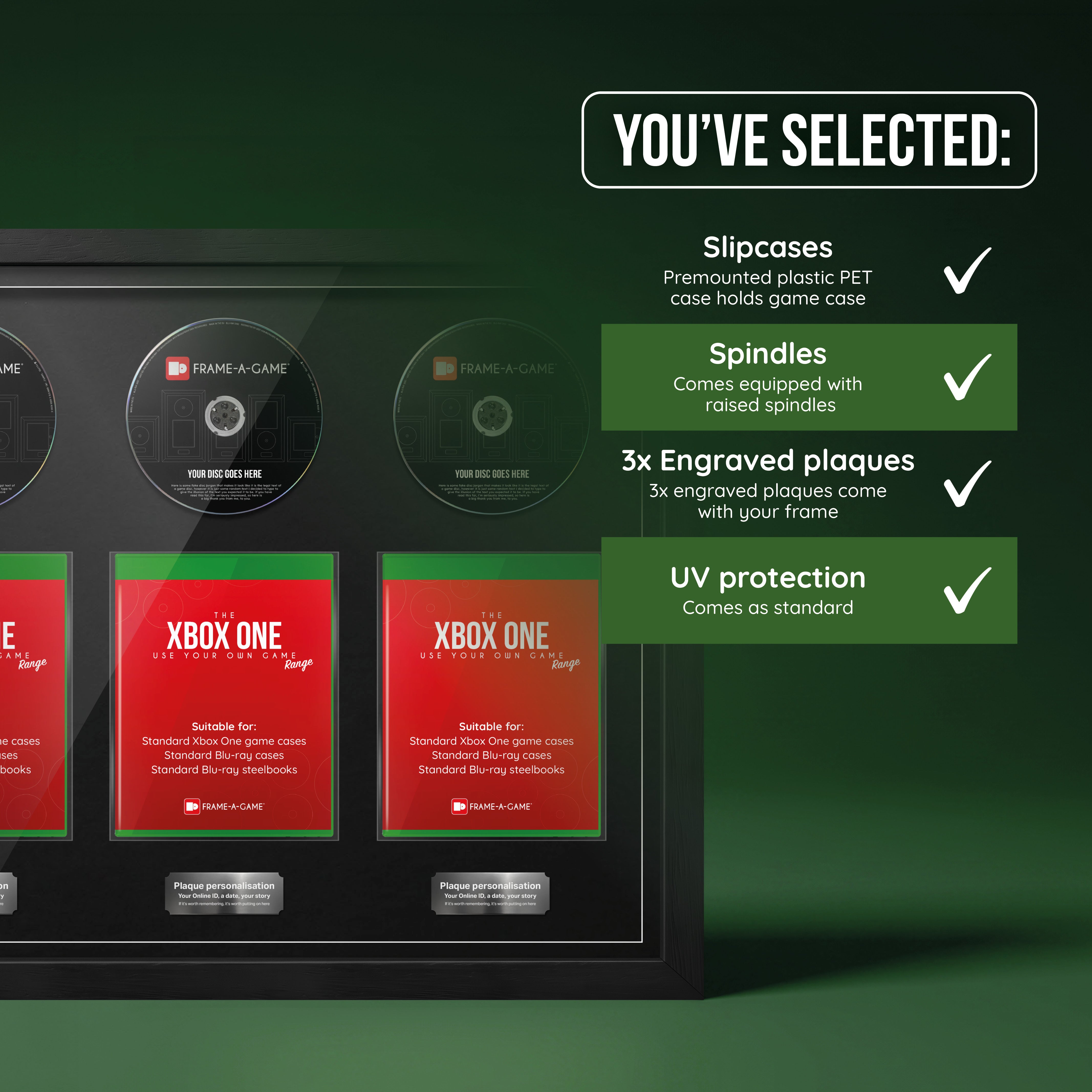 Use Your Own Xbox Games Trio Display Frame