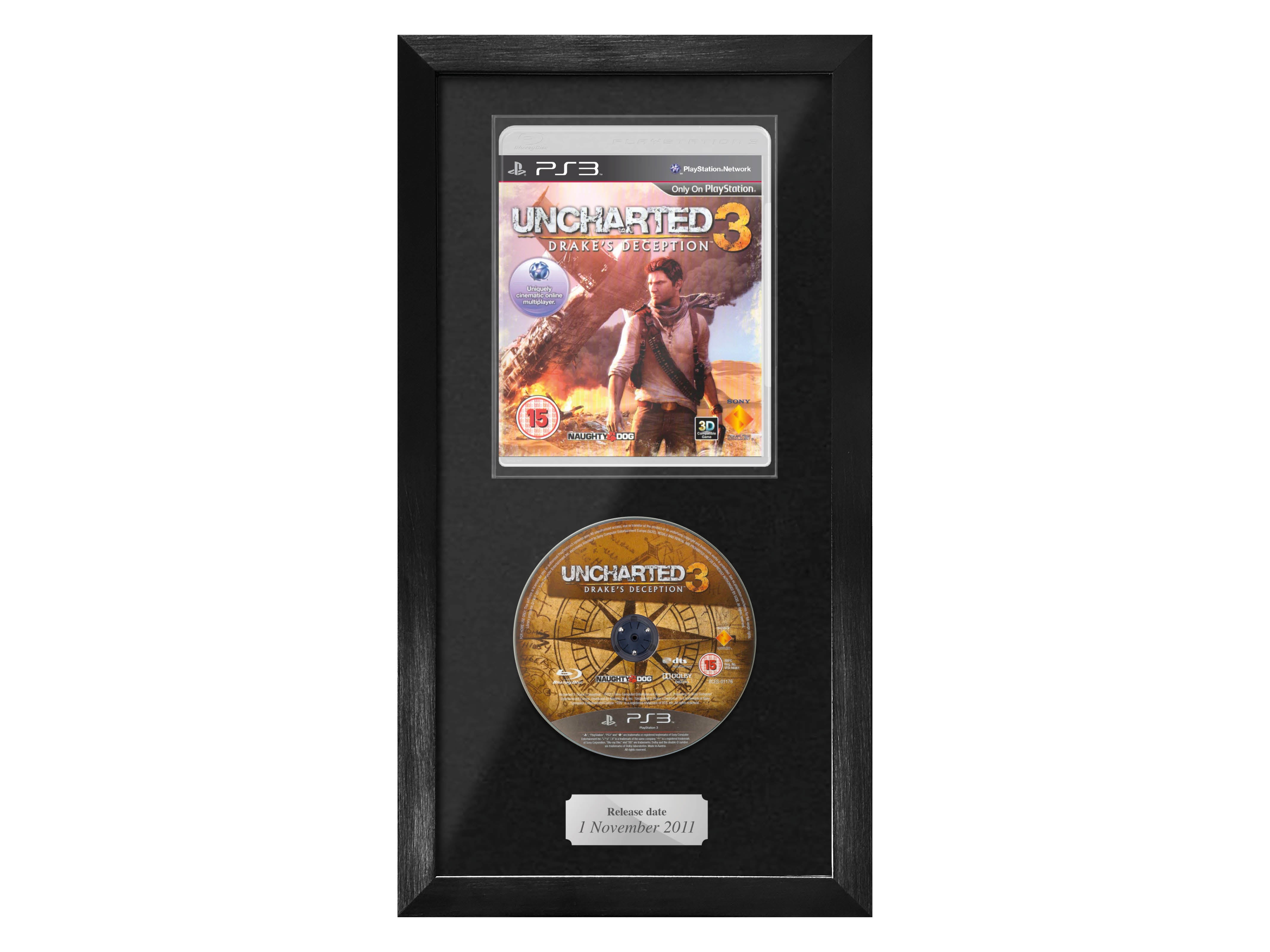 Uncharted 3: Drake's Deception (PS3) Expo Range Framed Game