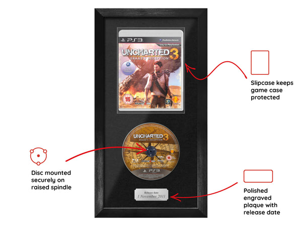 Uncharted 3: Drake's Deception (PS3) Expo Range Framed Game