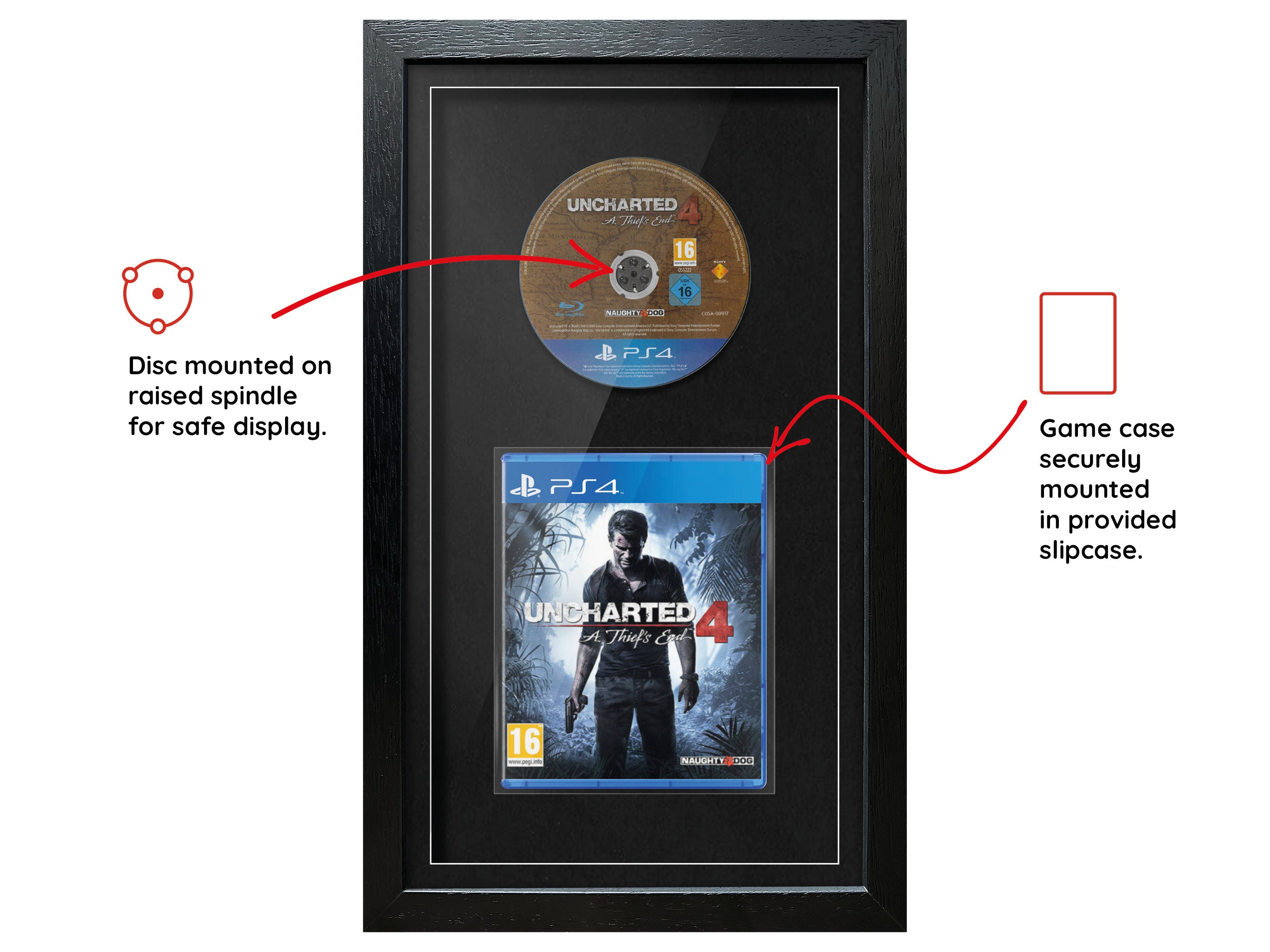 Uncharted 4: A Thief's End (PS4) Exhibition Range Framed Game