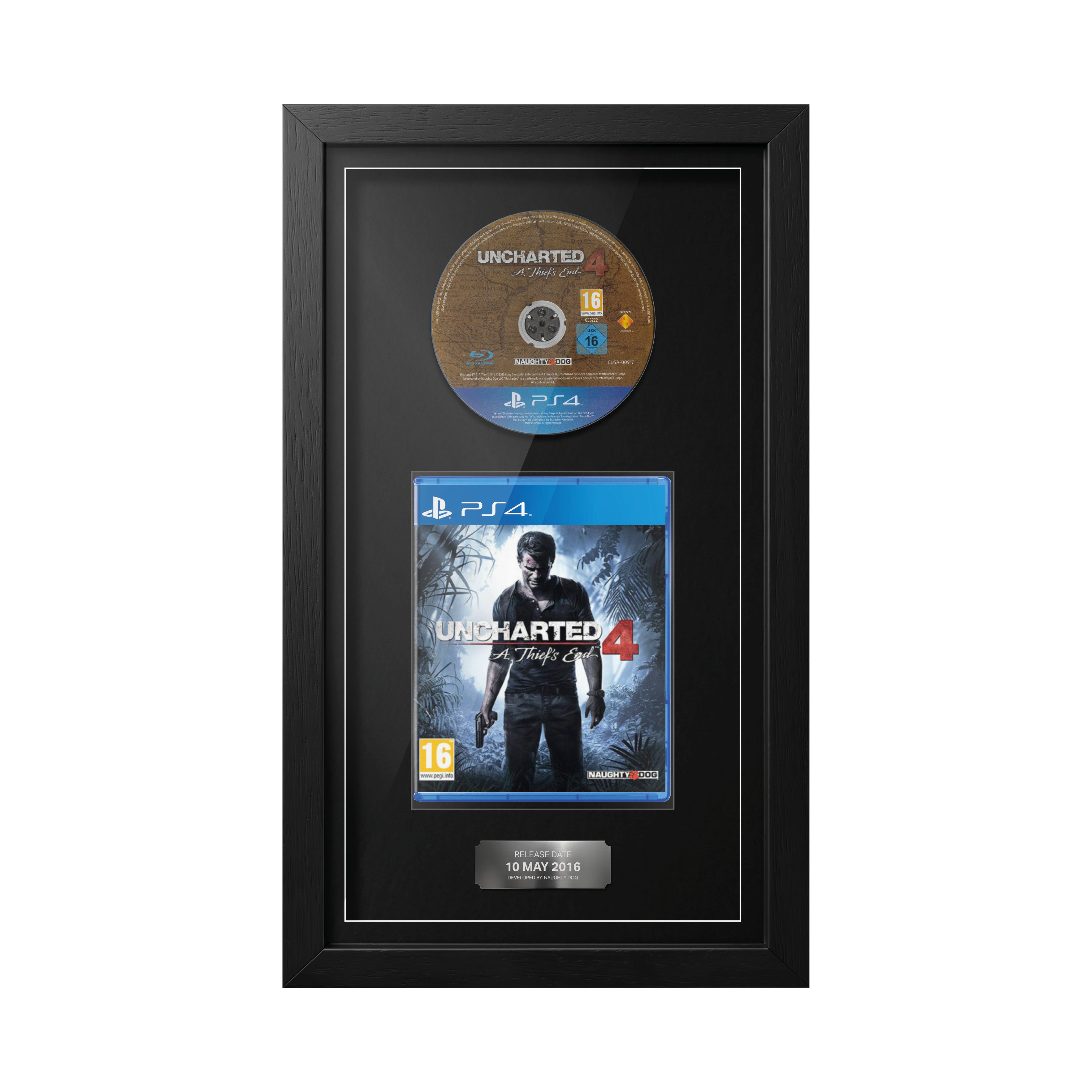 Uncharted 4: A Thief's End (PS4) Exhibition Range Framed Game