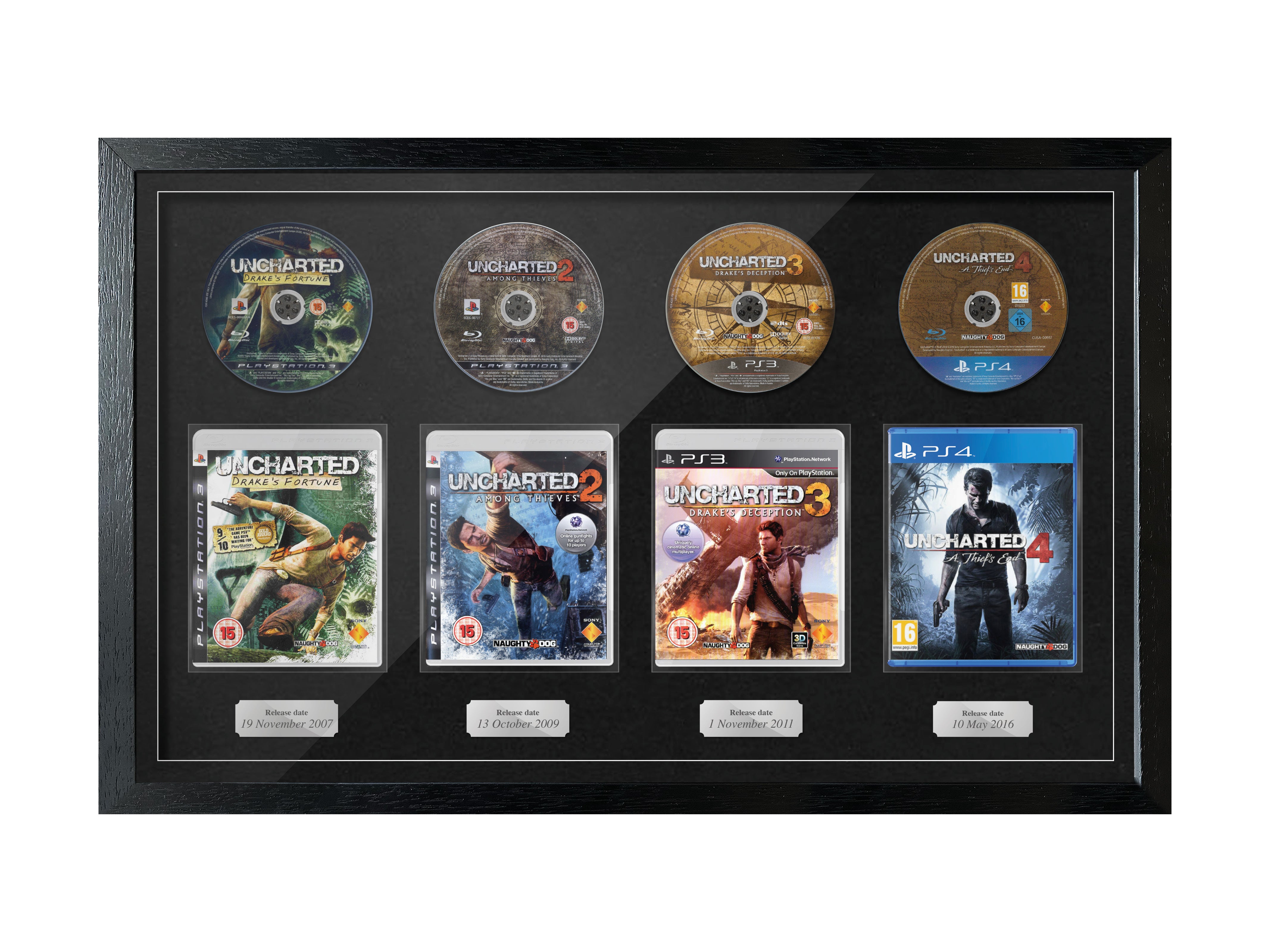 The Uncharted (PS3/PS4) Quadrilogy Exhibition Range Framed Games