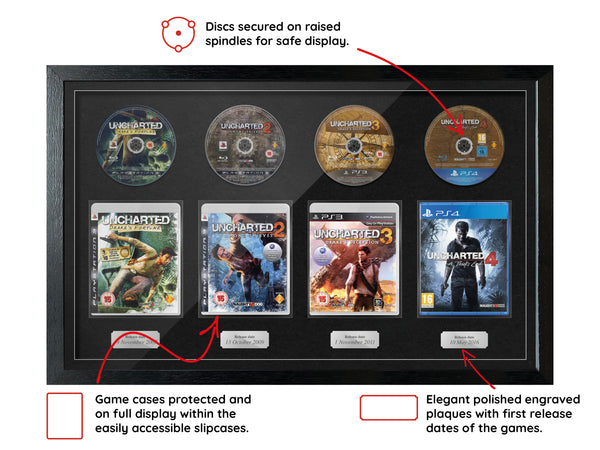 The Uncharted (PS3/PS4) Quadrilogy Exhibition Range Framed Games