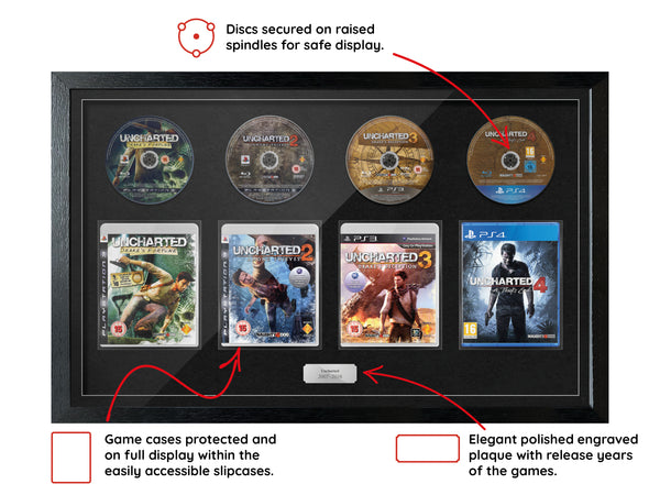 The Uncharted (PS3/PS4) Quadrilogy Exhibition Range Framed Games