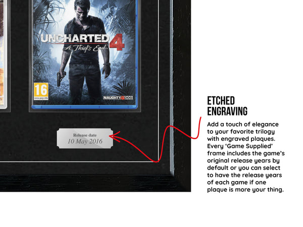 The Uncharted (PS3/PS4) Quadrilogy Exhibition Range Framed Games