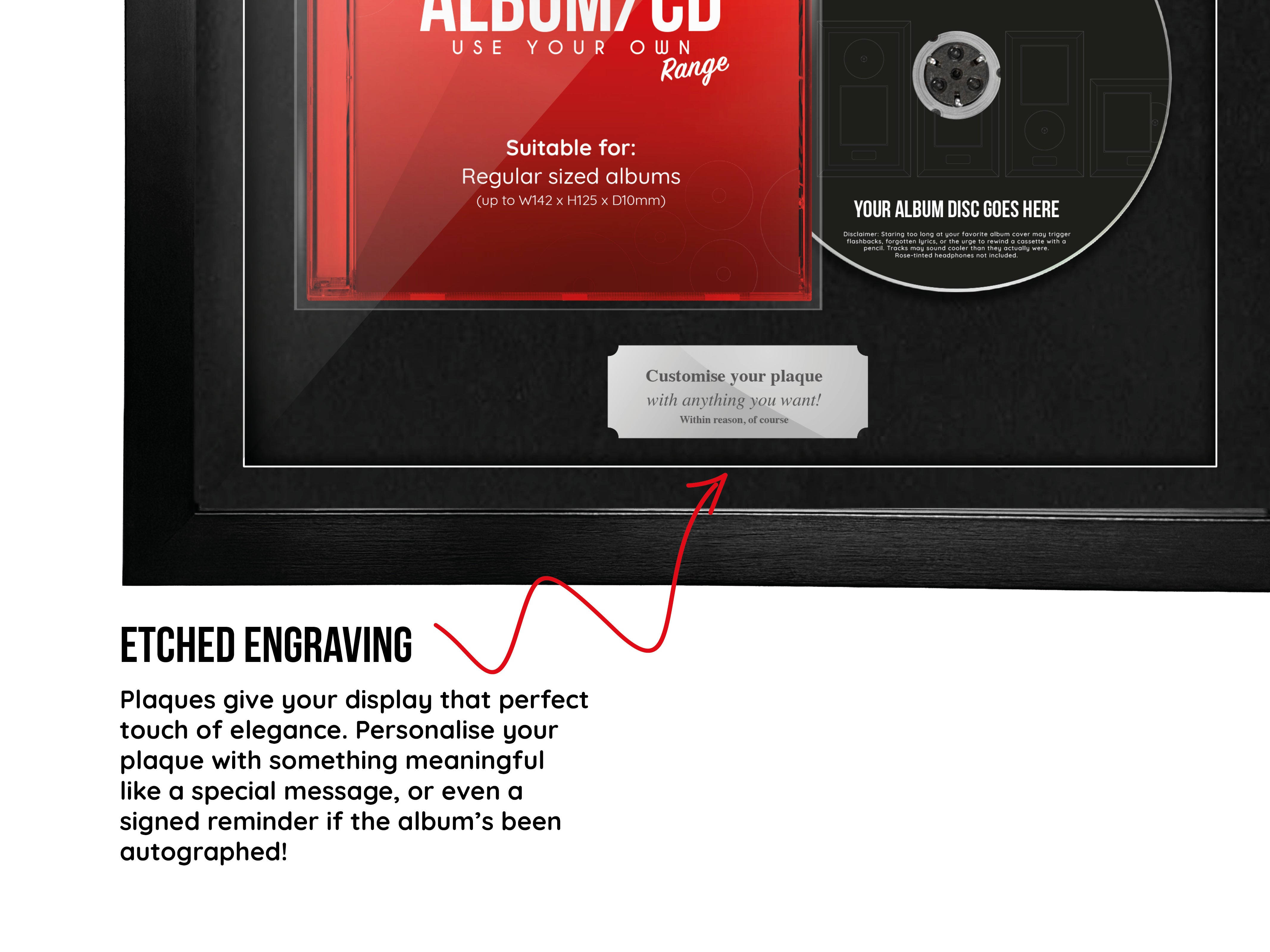 Use Your Own Album (CD) ShowCase Range Frame