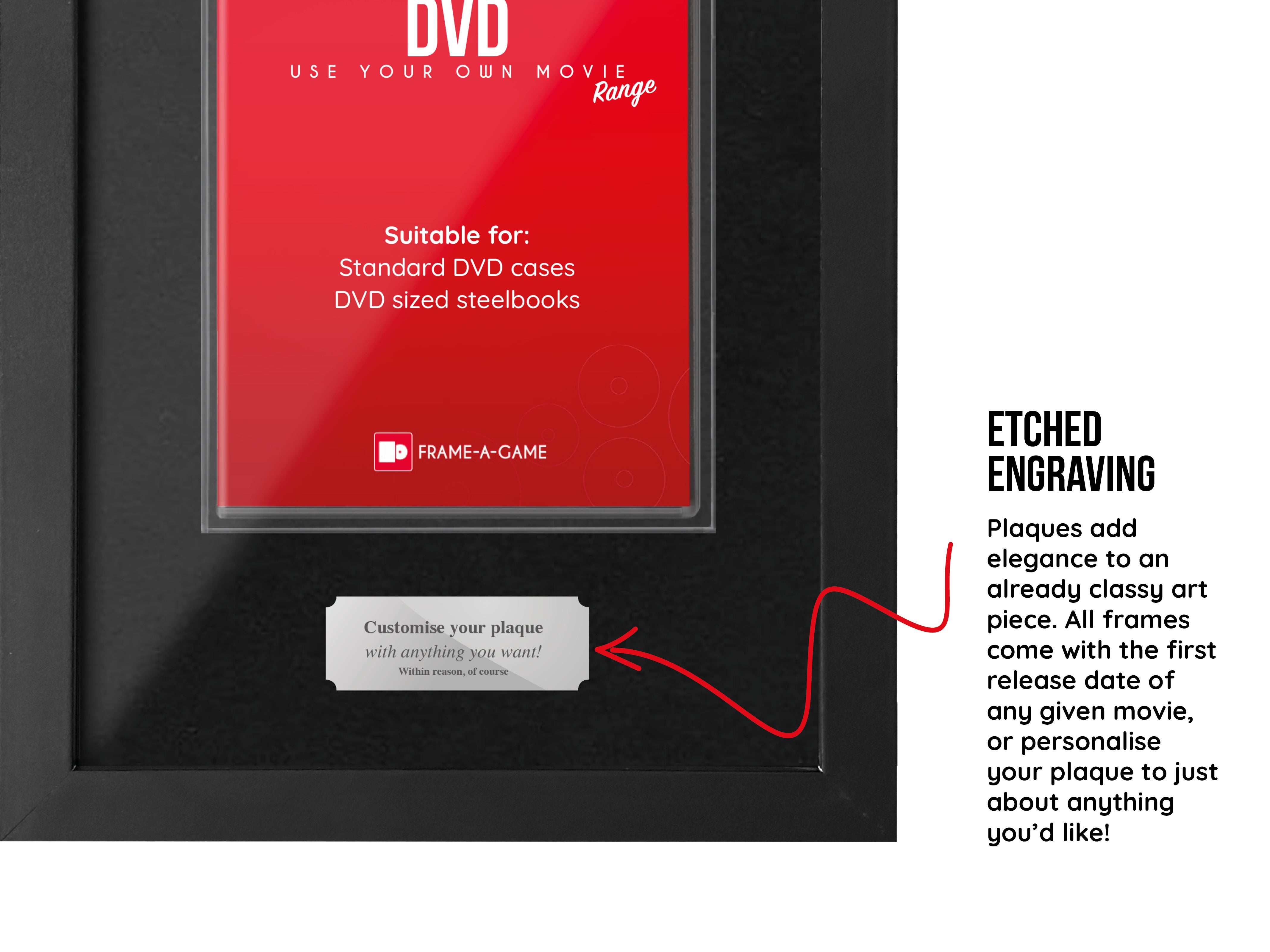 Use Your Own Movie (DVD) Display Case Range Frame