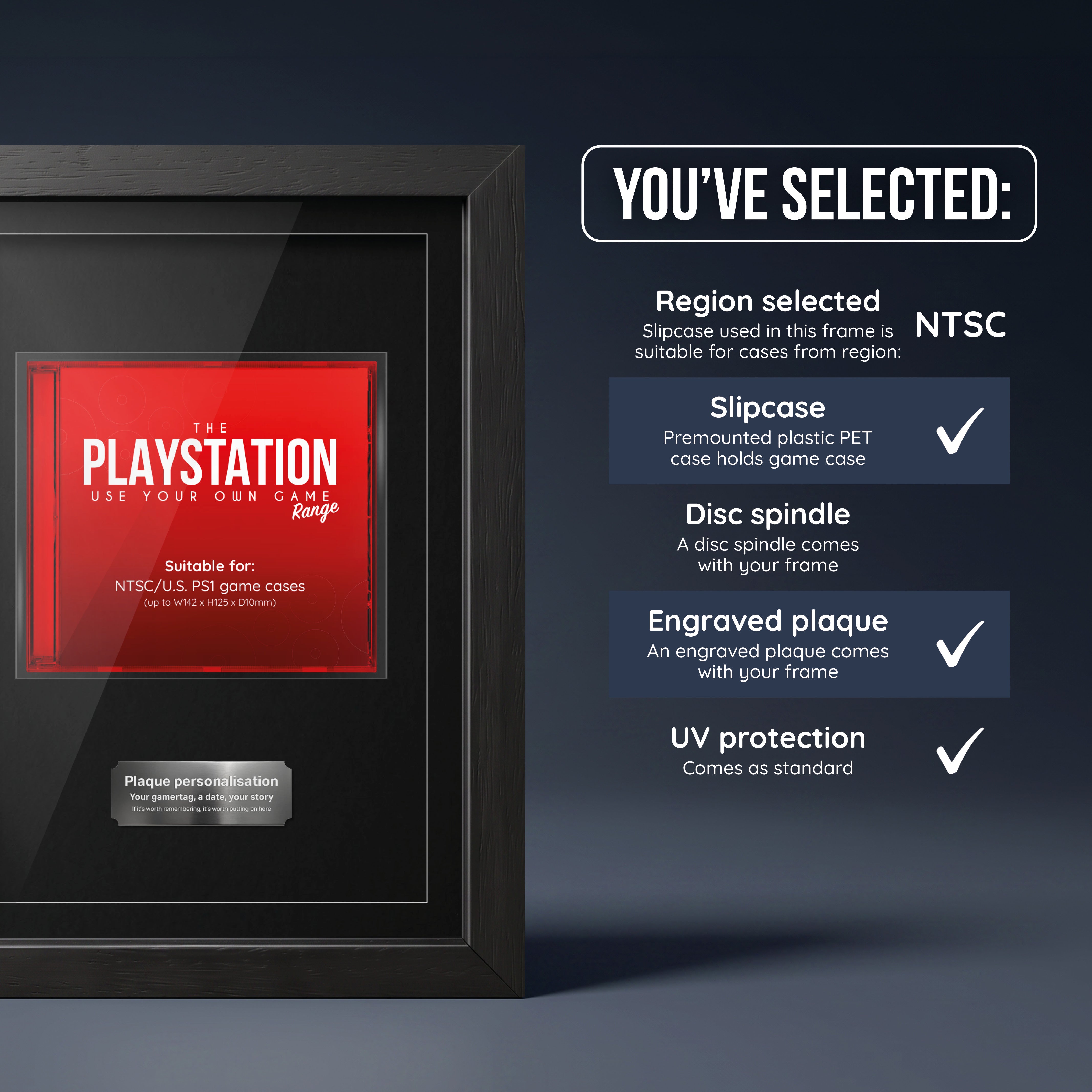 Use Your Own Game (PS1) ShowCase Display Frame