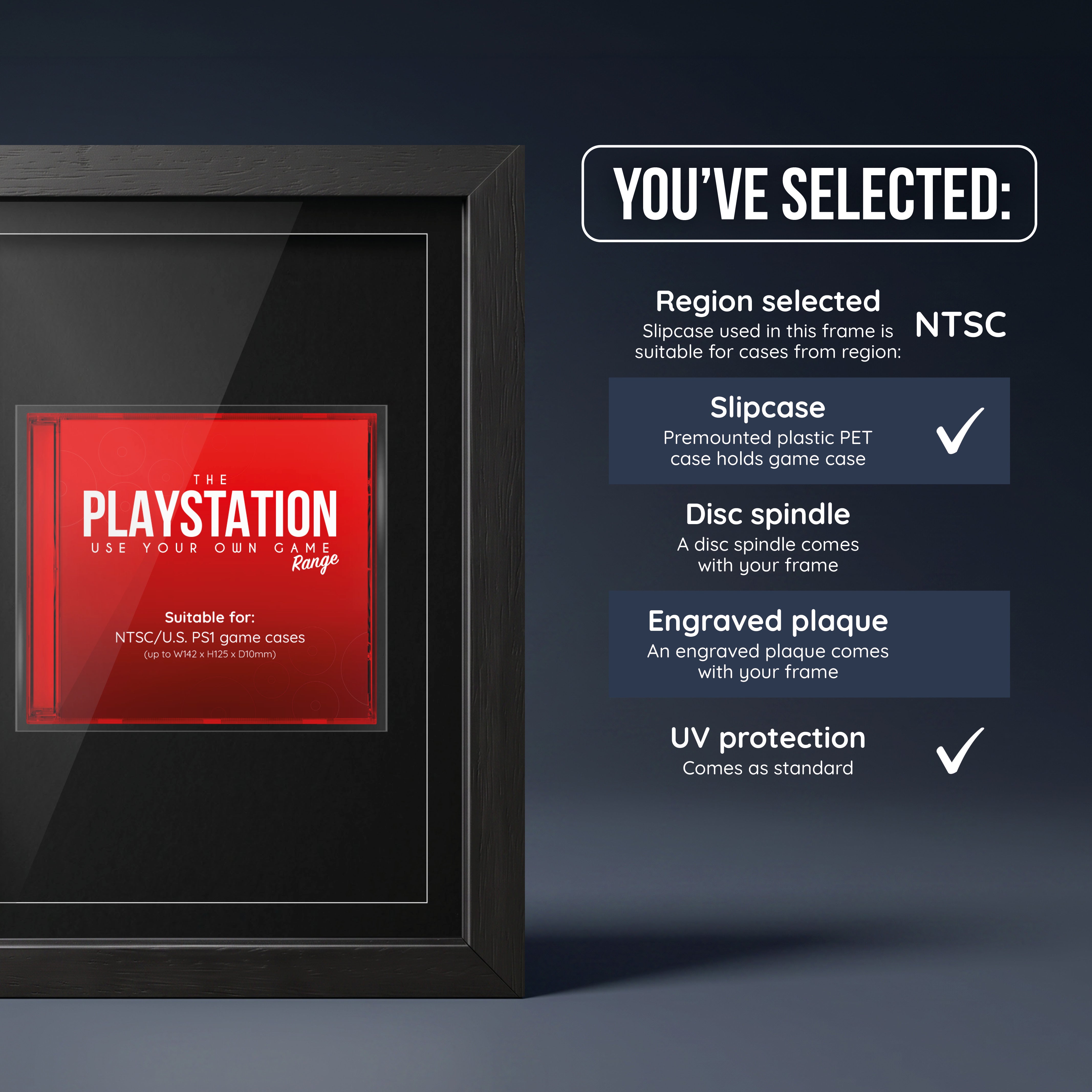 Use Your Own Game (PS1) ShowCase Display Frame