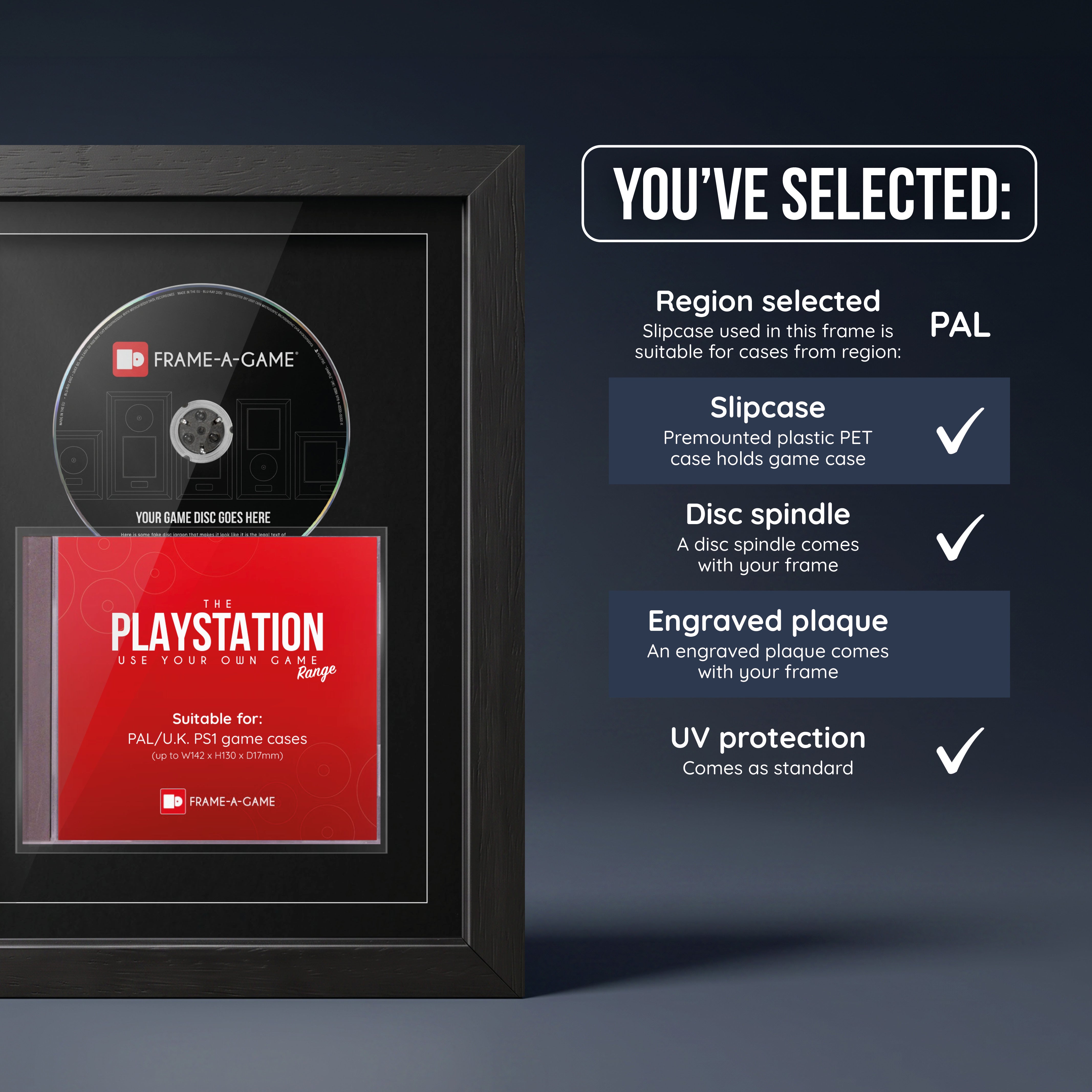 Use Your Own Game (PS1) ShowCase Display Frame
