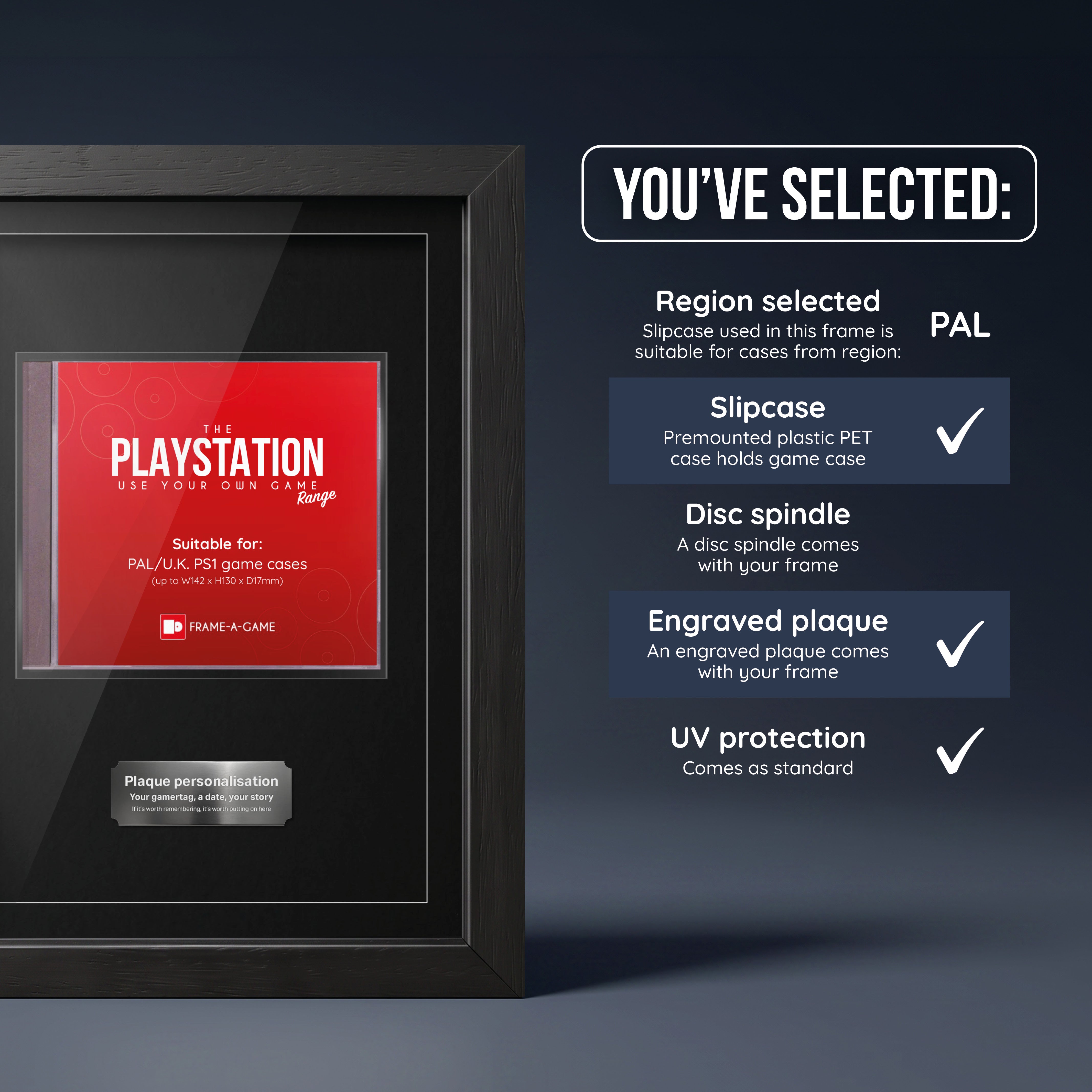 Use Your Own Game (PS1) ShowCase Display Frame