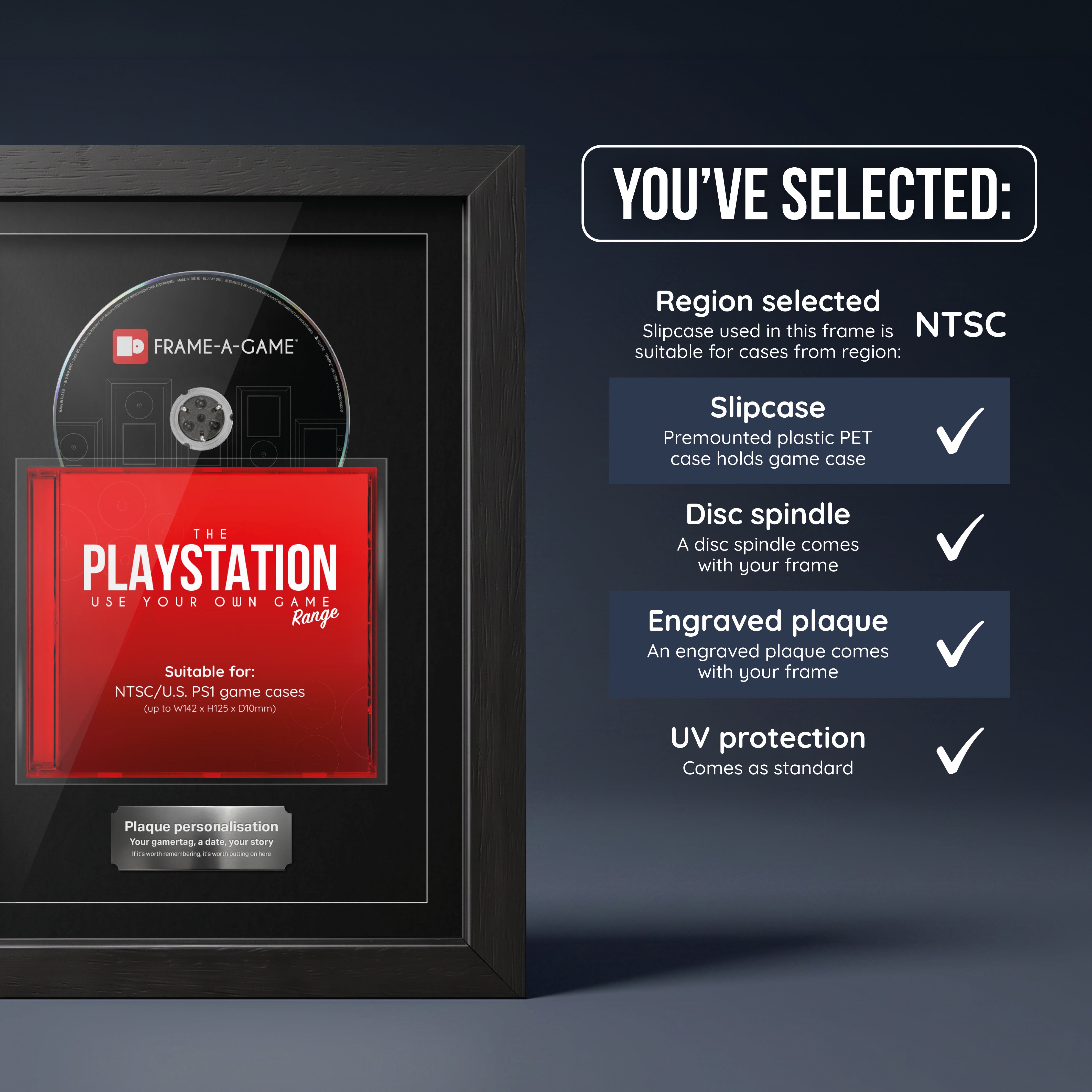 Use Your Own Game (PS1) ShowCase Display Frame