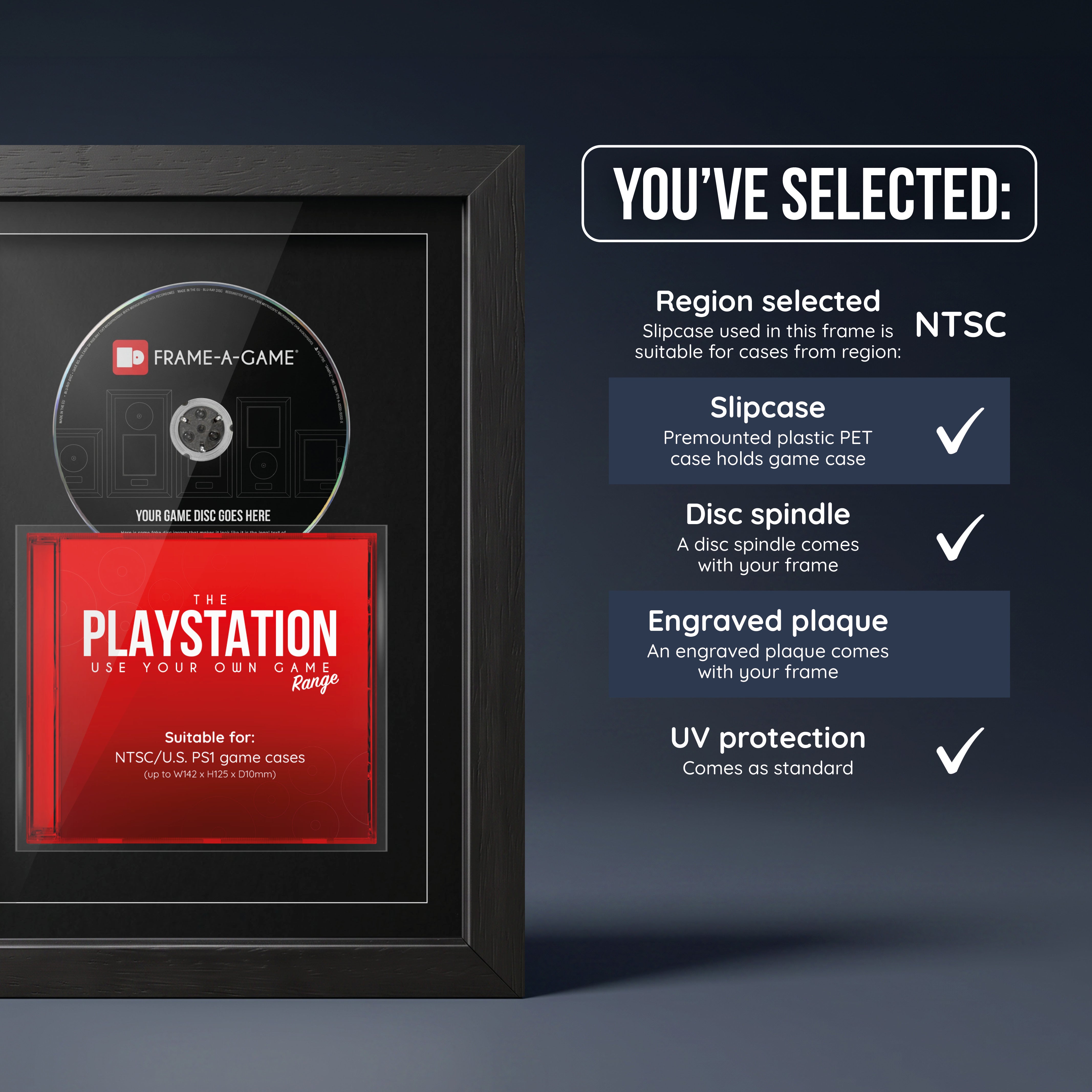 Use Your Own Game (PS1) ShowCase Display Frame