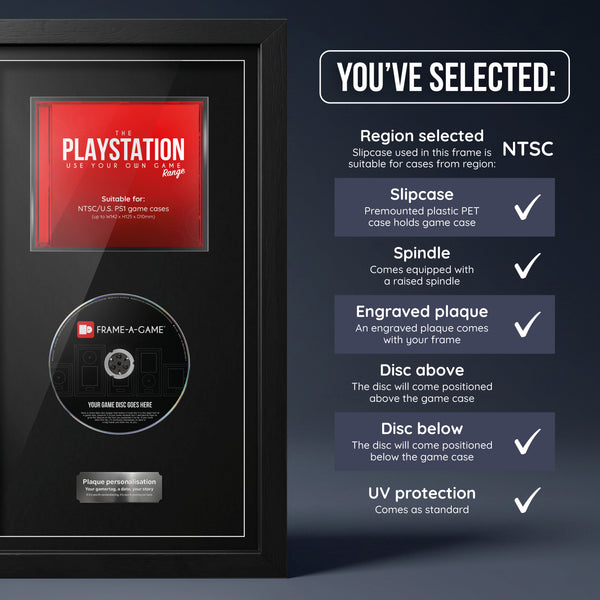Use Your Own Game (PS1) Exhibition Display Frame