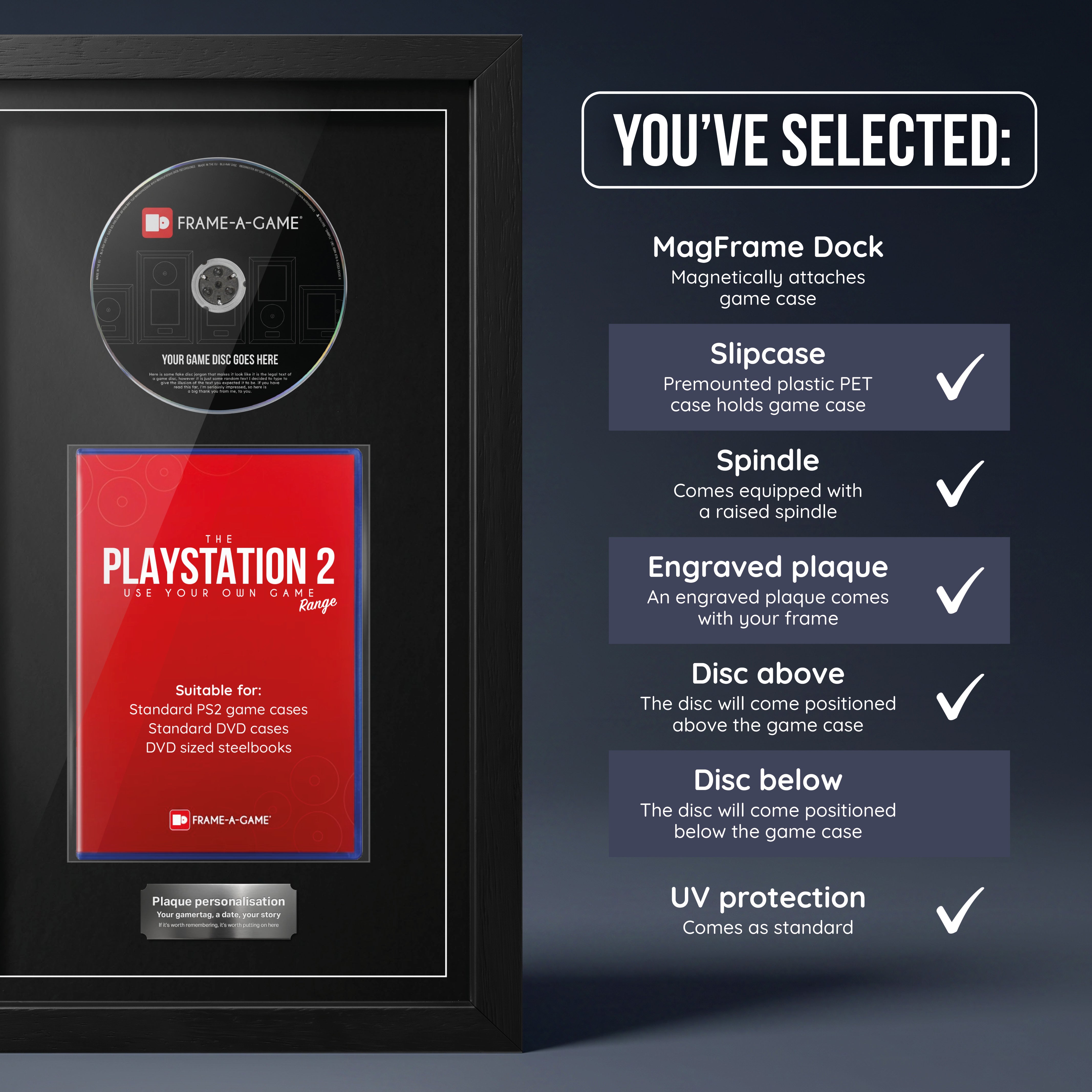 Use Your Own Game (PS2) Exhibition Display Frame