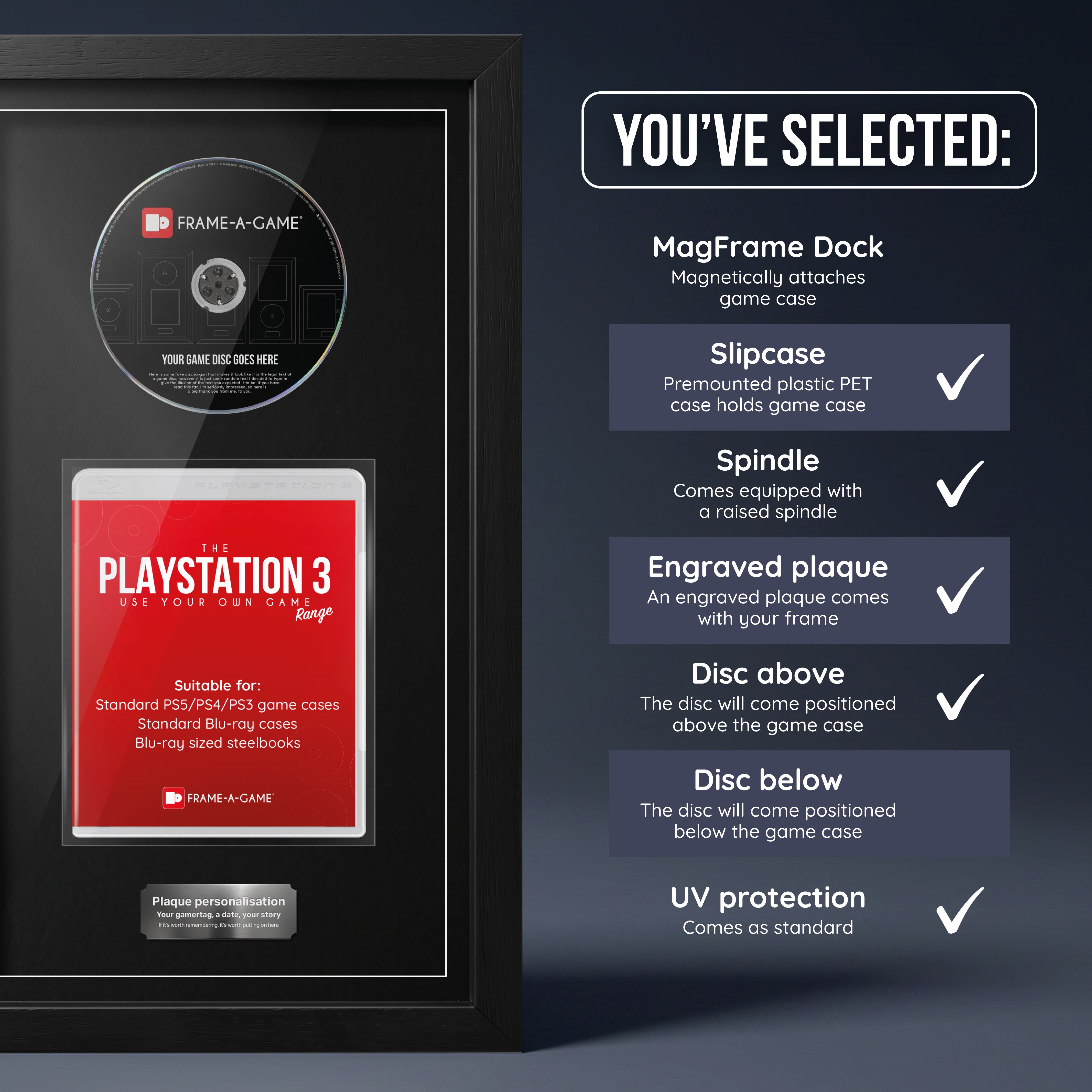 Use Your Own Game (PS3) Exhibition Display Frame