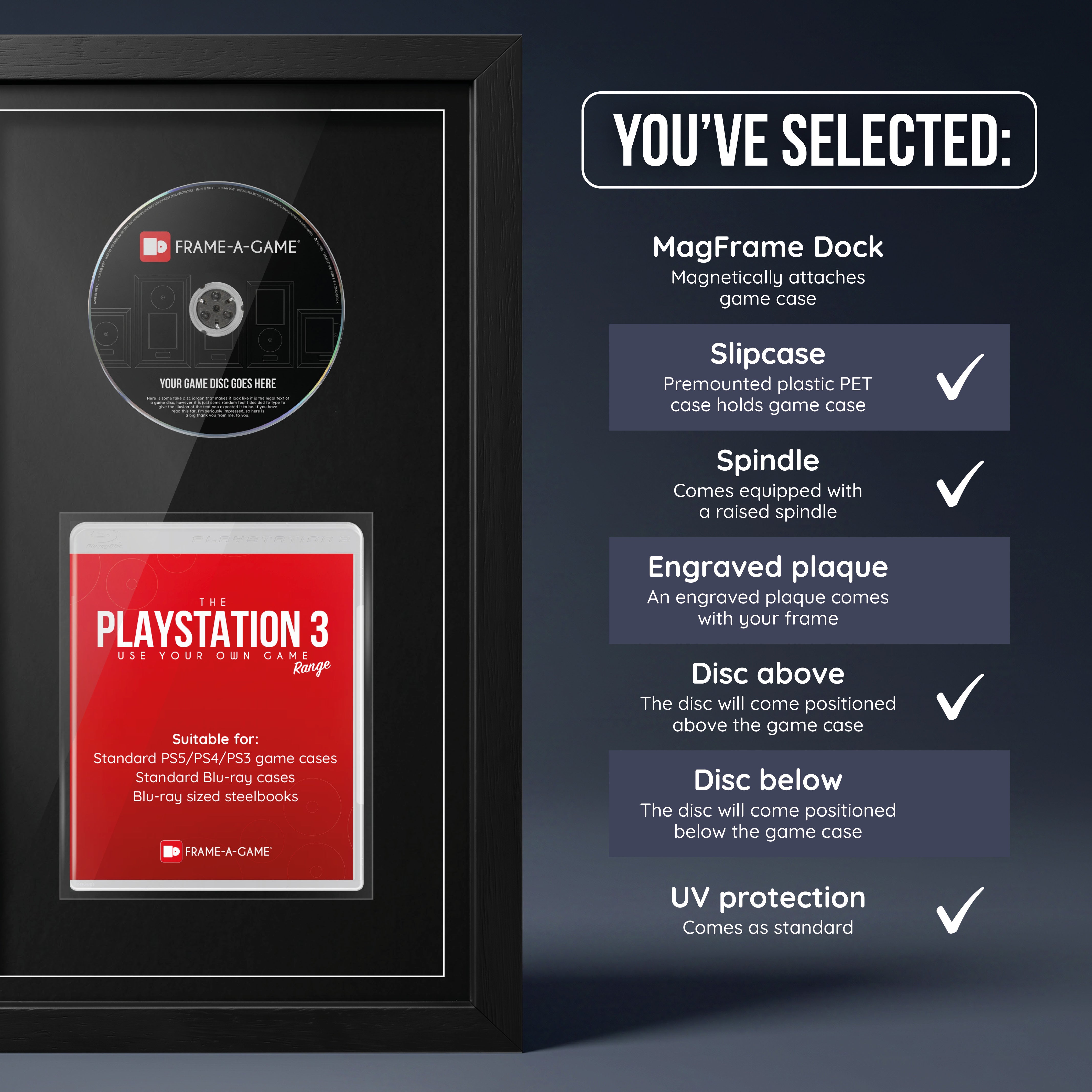 Use Your Own Game (PS3) Exhibition Display Frame