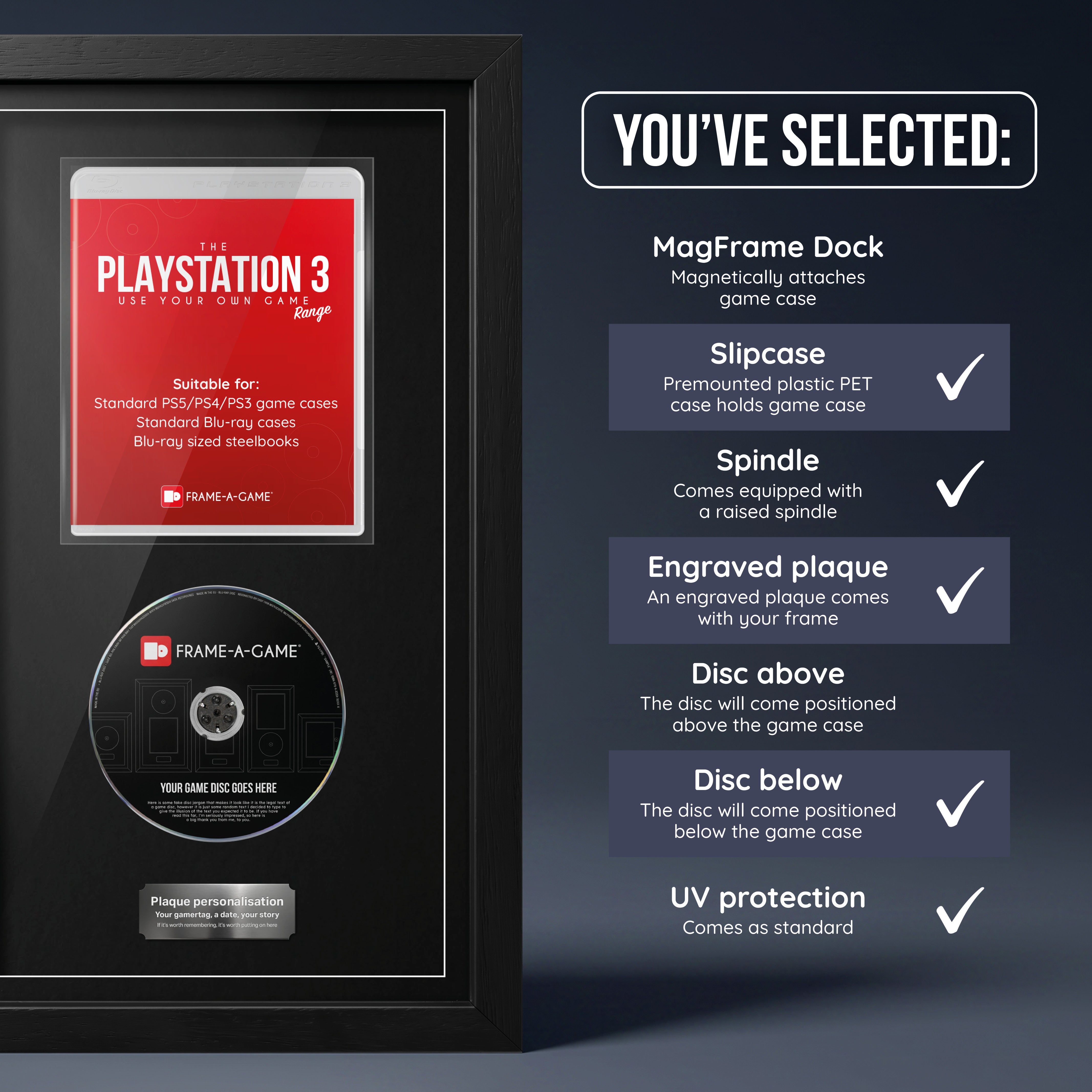 Use Your Own Game (PS3) Exhibition Display Frame