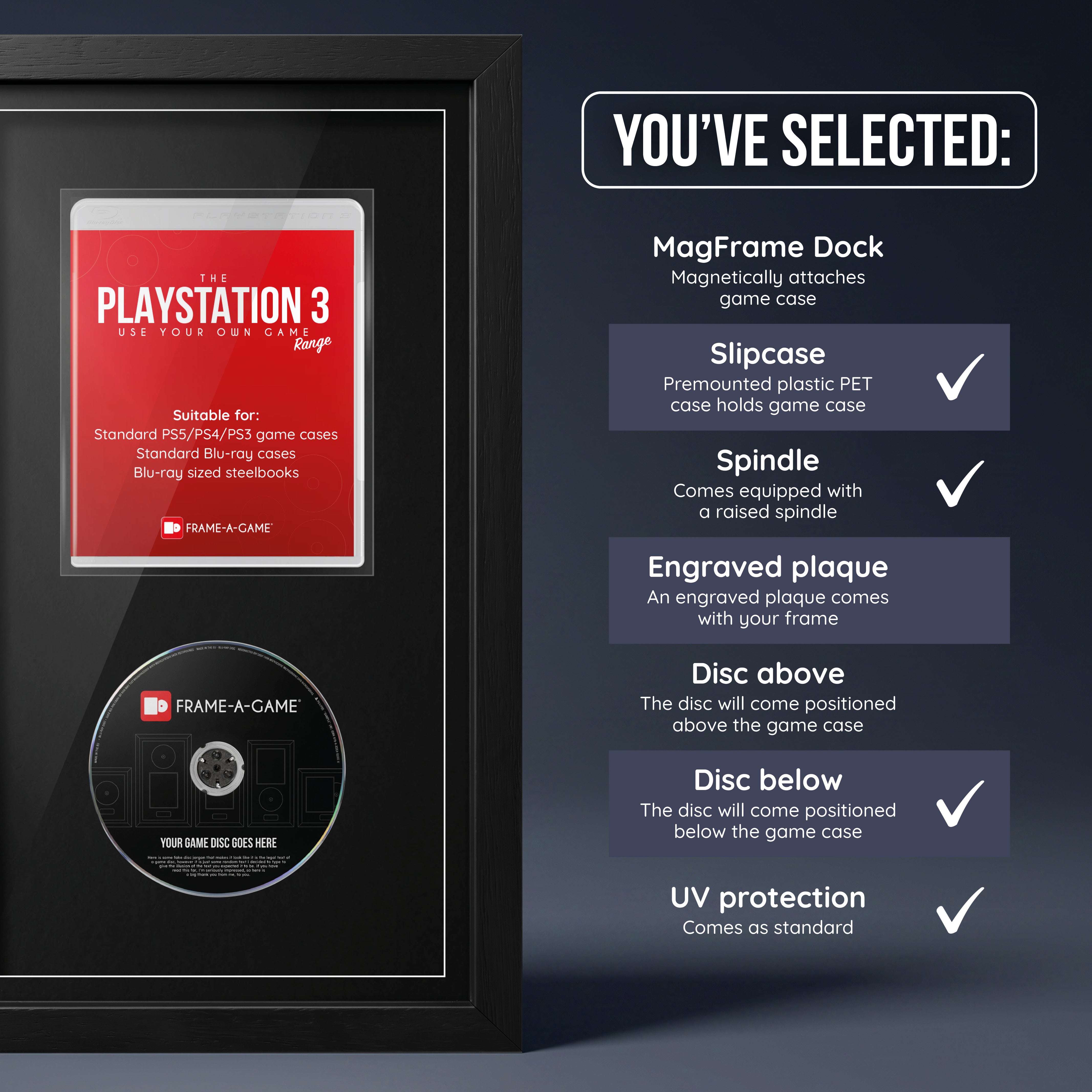Use Your Own Game (PS3) Exhibition Display Frame