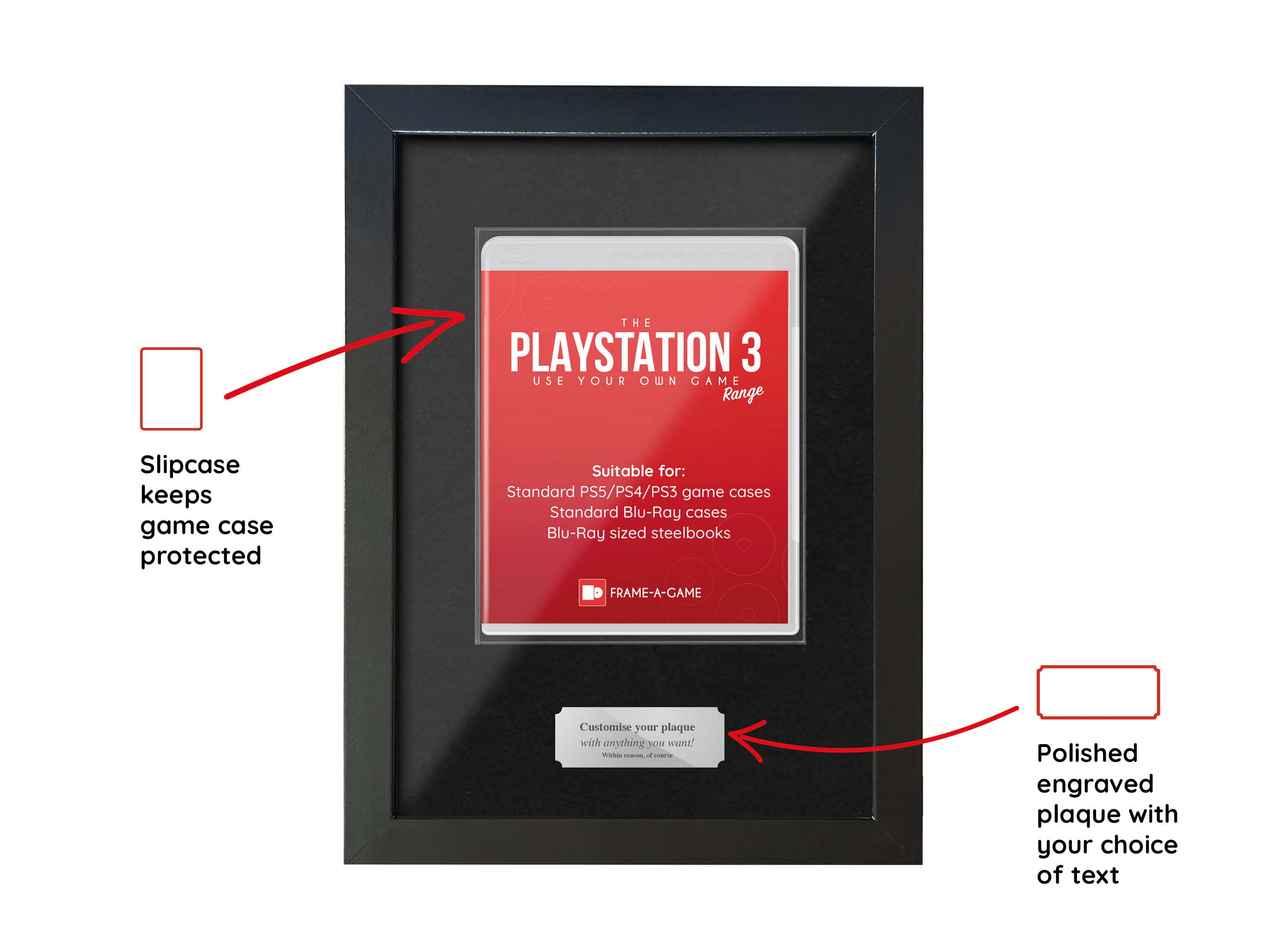 Use Your Own Game (PS3) Display Case Range Frame