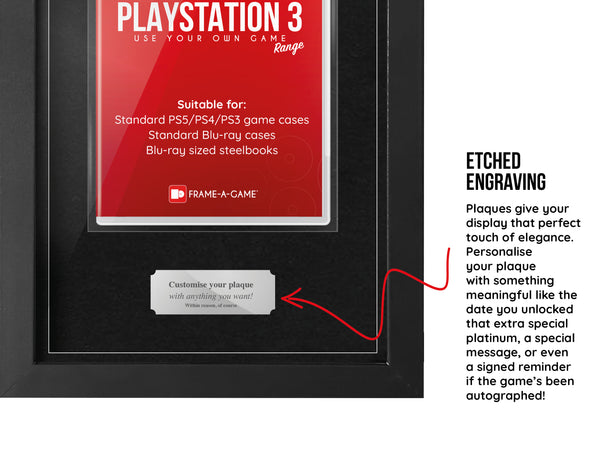 Use Your Own Game (PS3) Display Case Range Frame