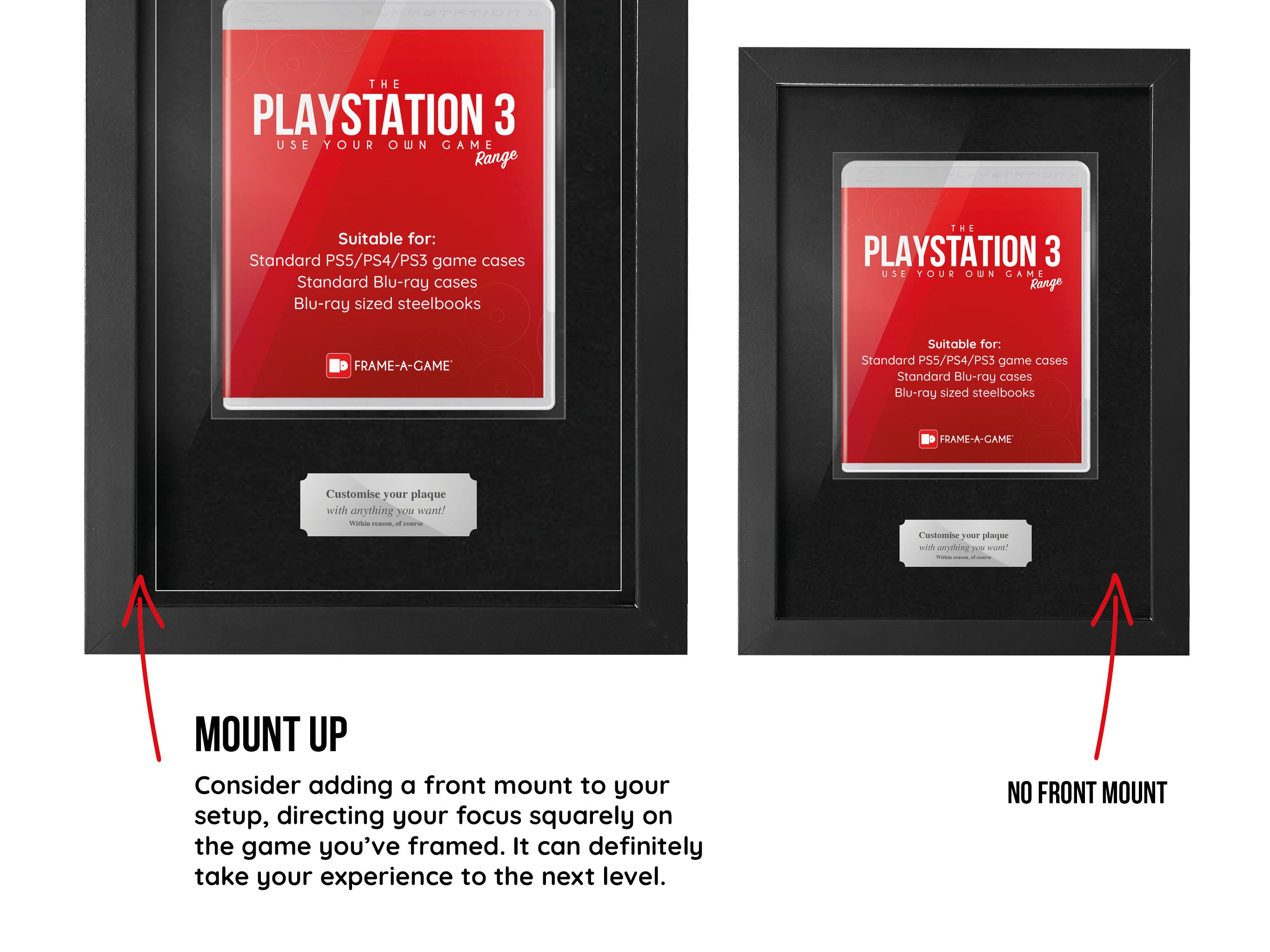 Use Your Own Game (PS3) Display Case Range Frame