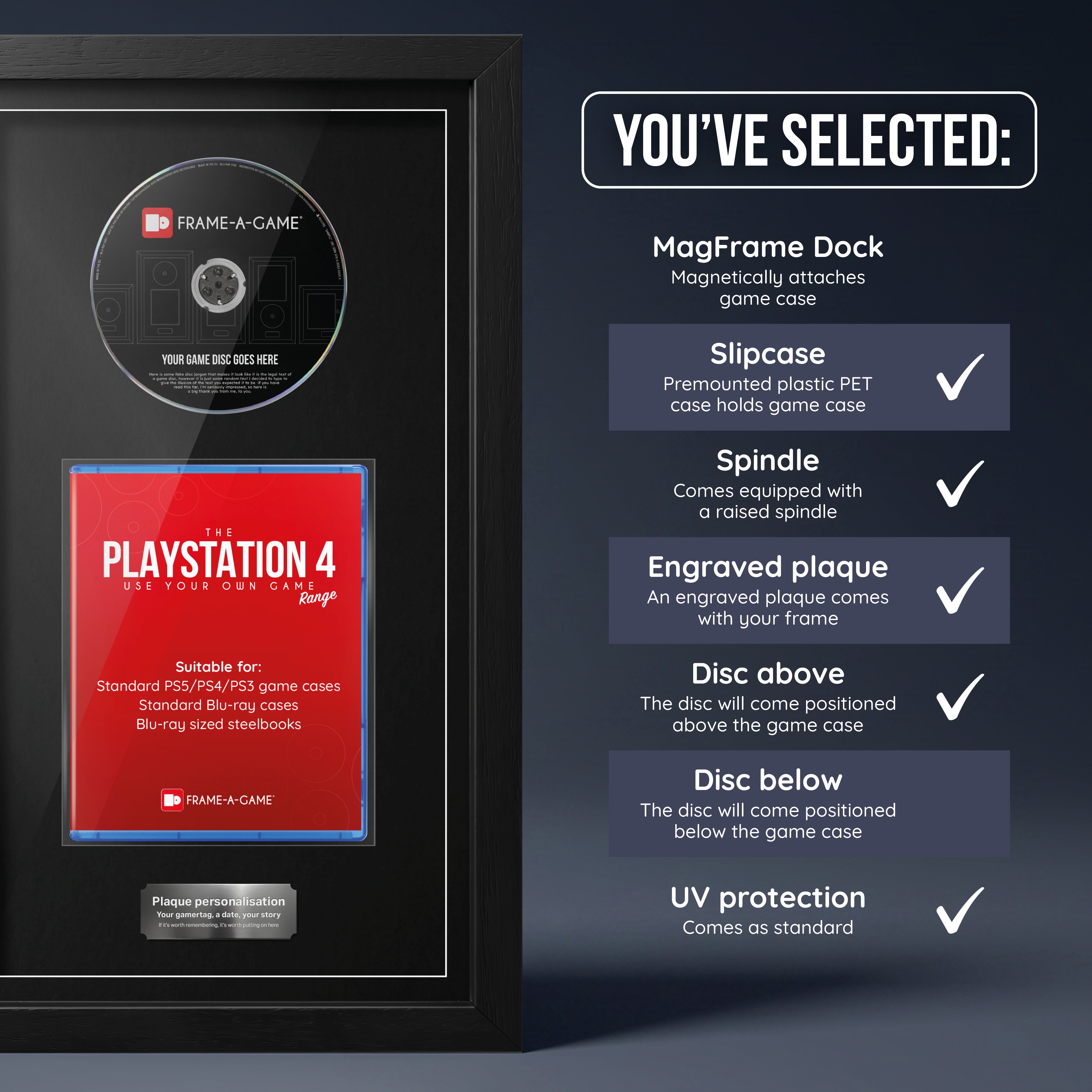 Use Your Own Game (PS4) Exhibition Display Frame