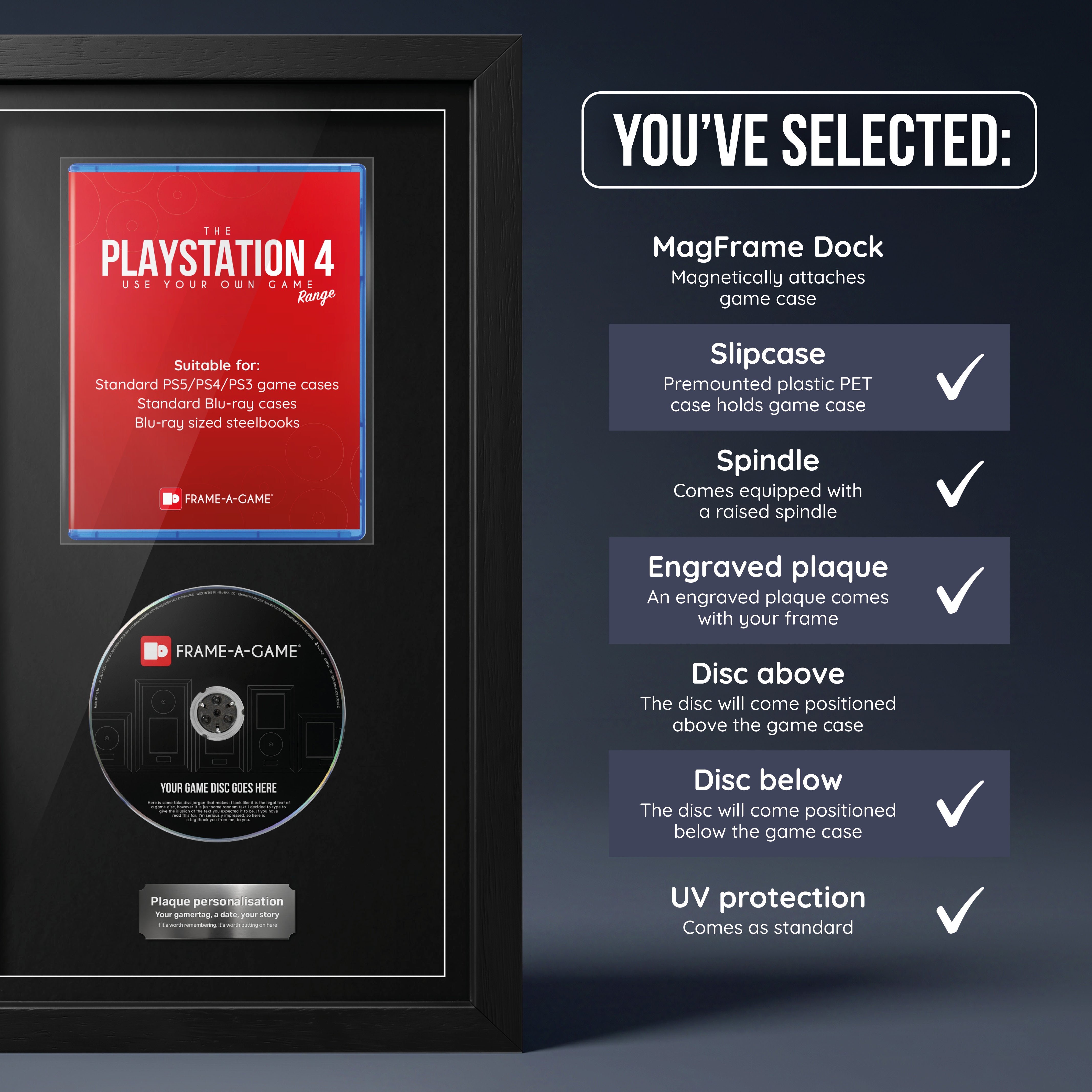 Use Your Own Game (PS4) Exhibition Display Frame