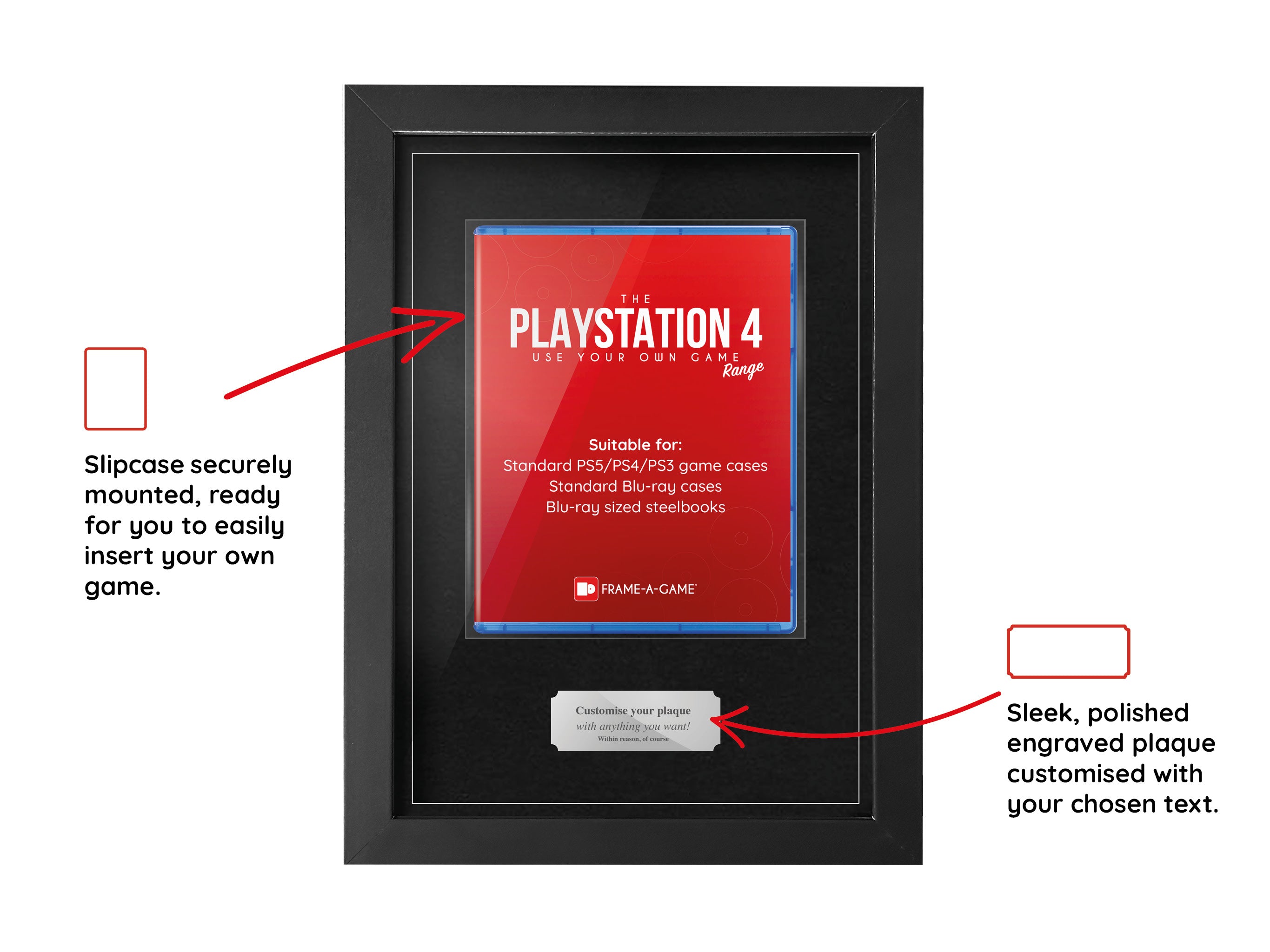 Use Your Own Game (PS4) Display Case Range Frame