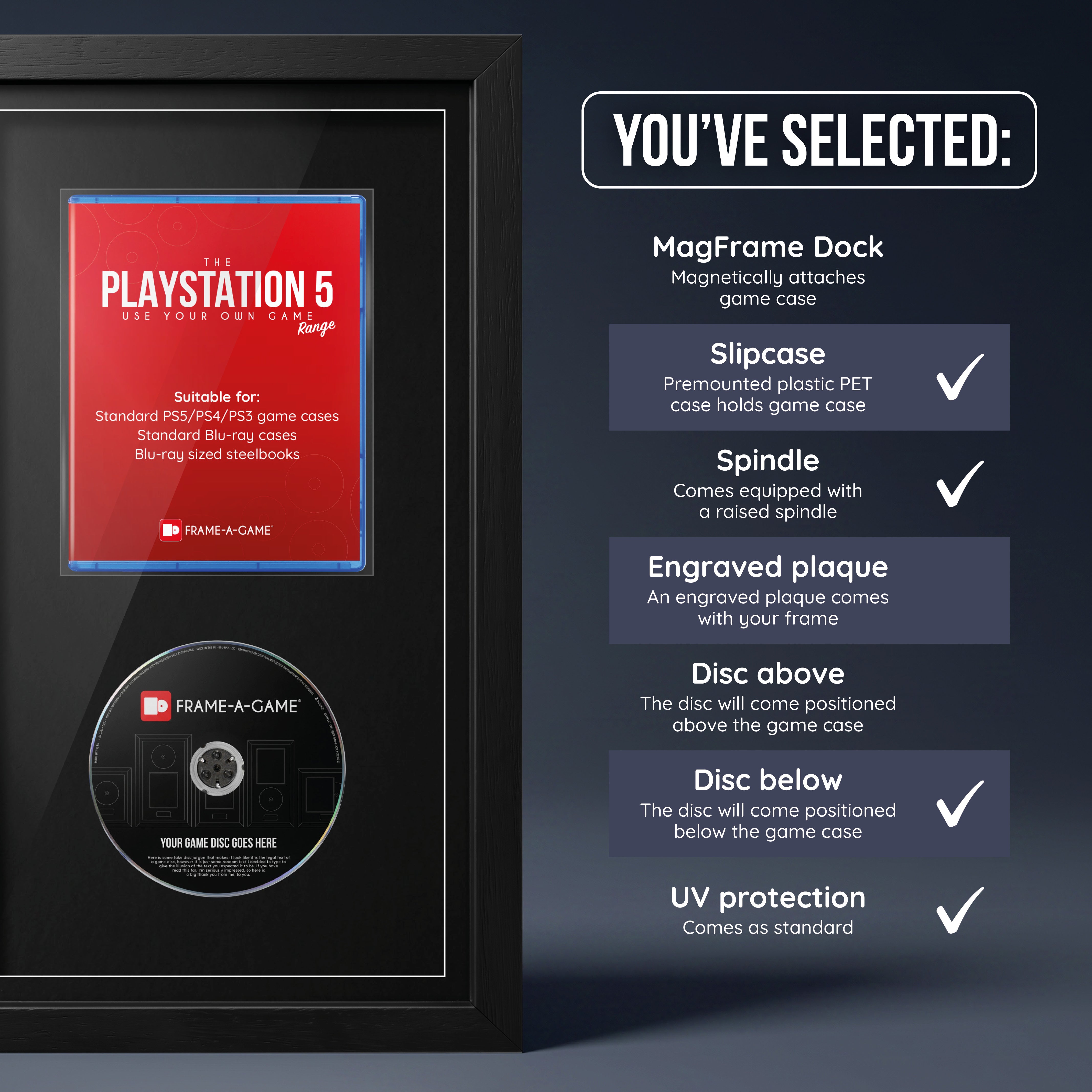 Use Your Own Game (PS5) Exhibition Display Frame