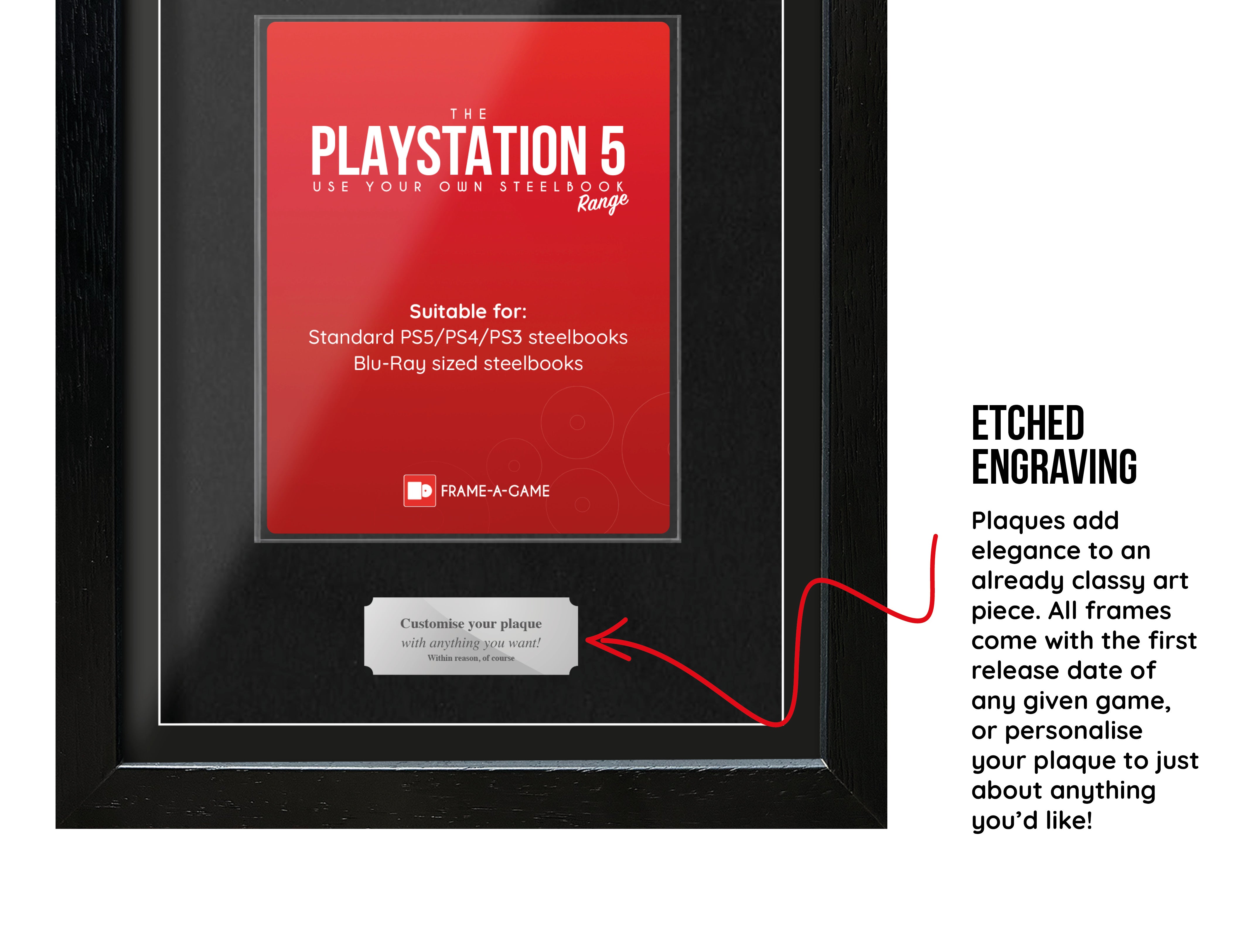 Use your own game (PS5 Steelbook) Exhibition Range Frame