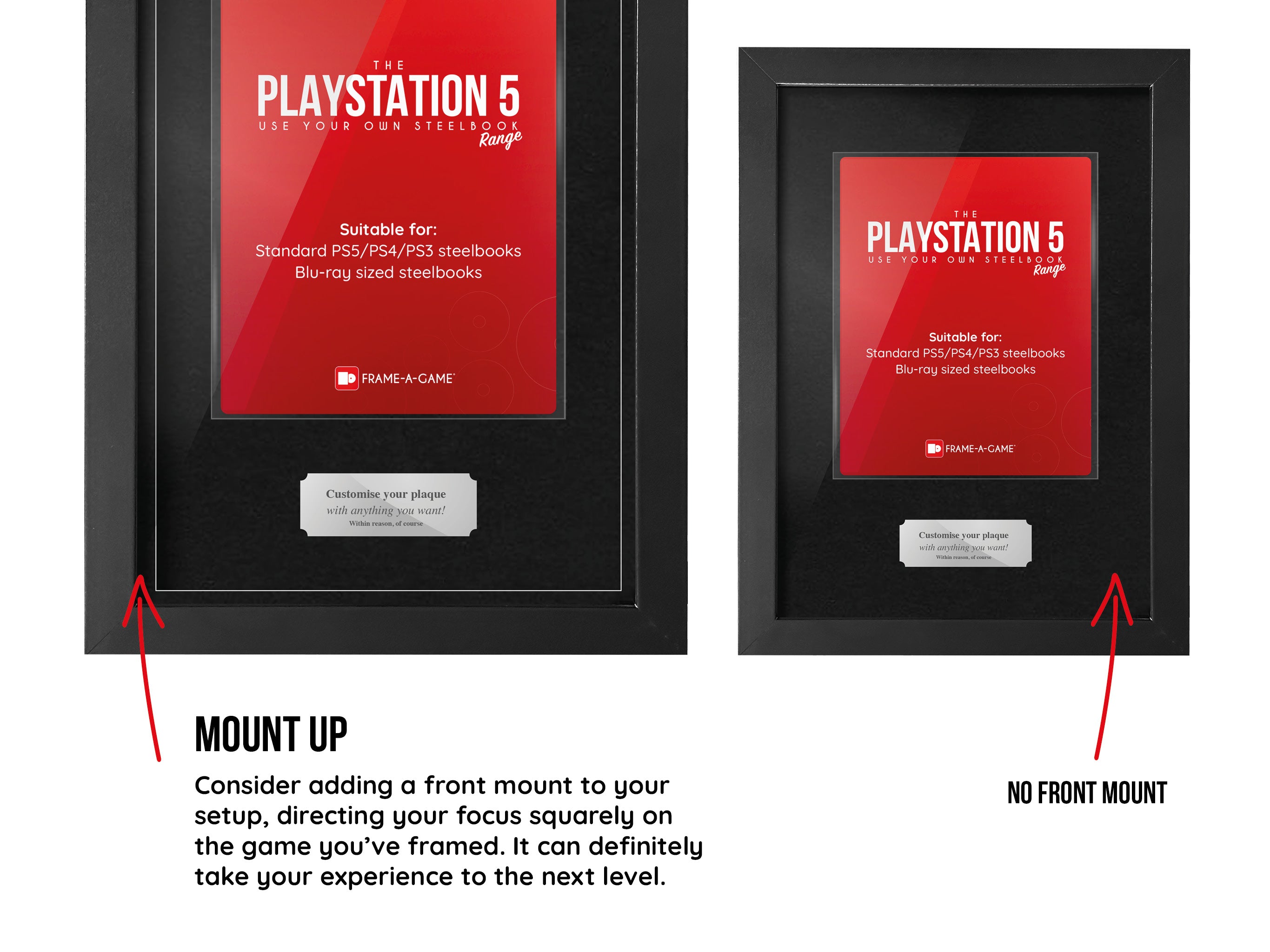 Use Your Own Steelbook (PS5) Display Case Range Frame