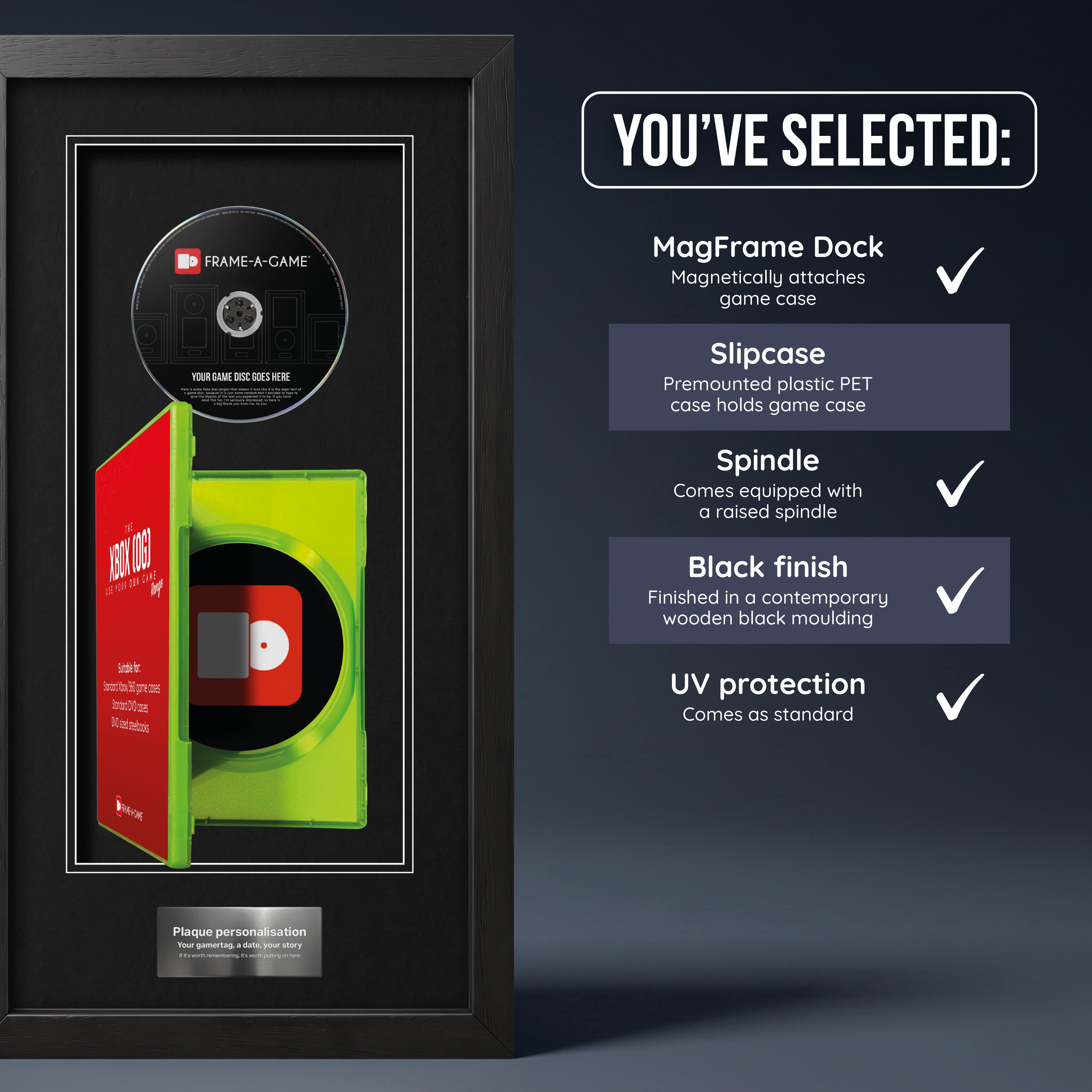 Use Your Own Game (Xbox OG) Elite Display Frame