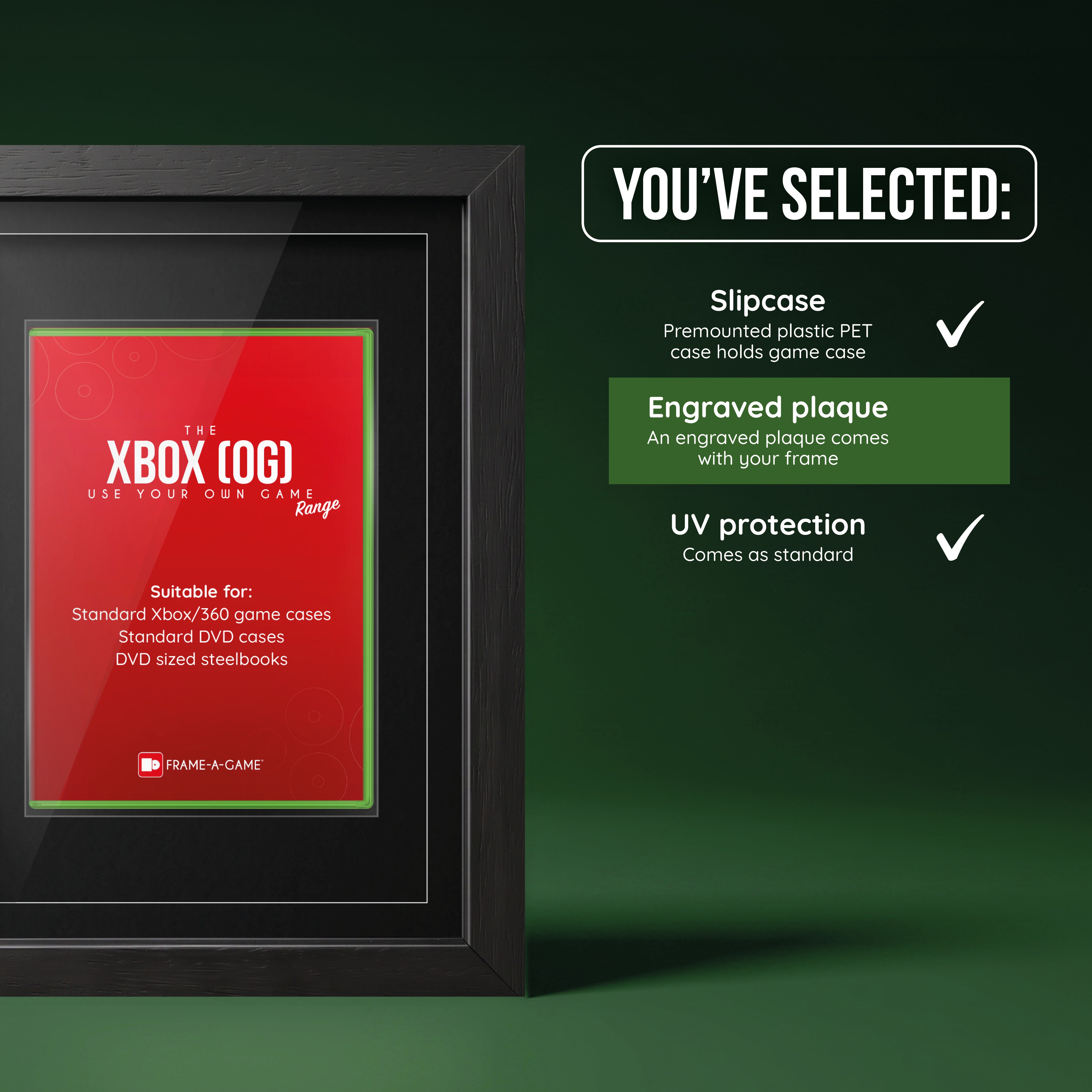 Use Your Own Game (Xbox OG) ShowCase Display Frame