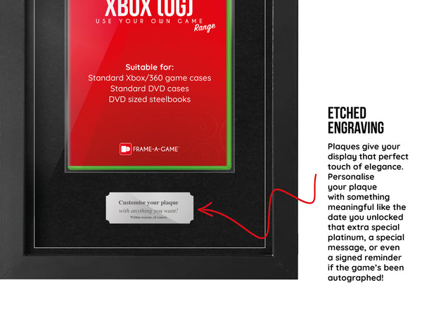 Use Your Own Game (Xbox OG) Display Case Range Frame