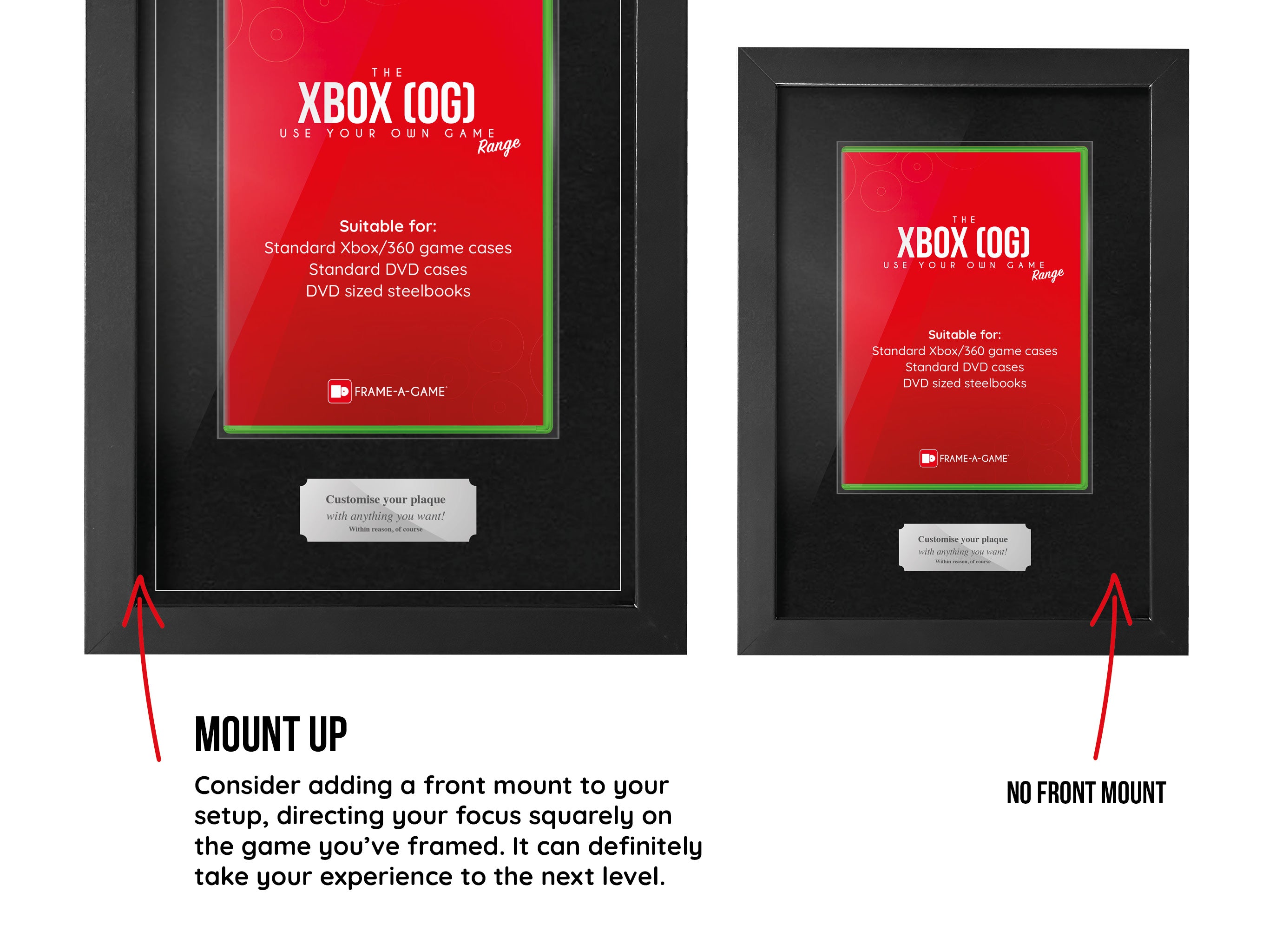 Use Your Own Game (Xbox OG) Display Case Range Frame