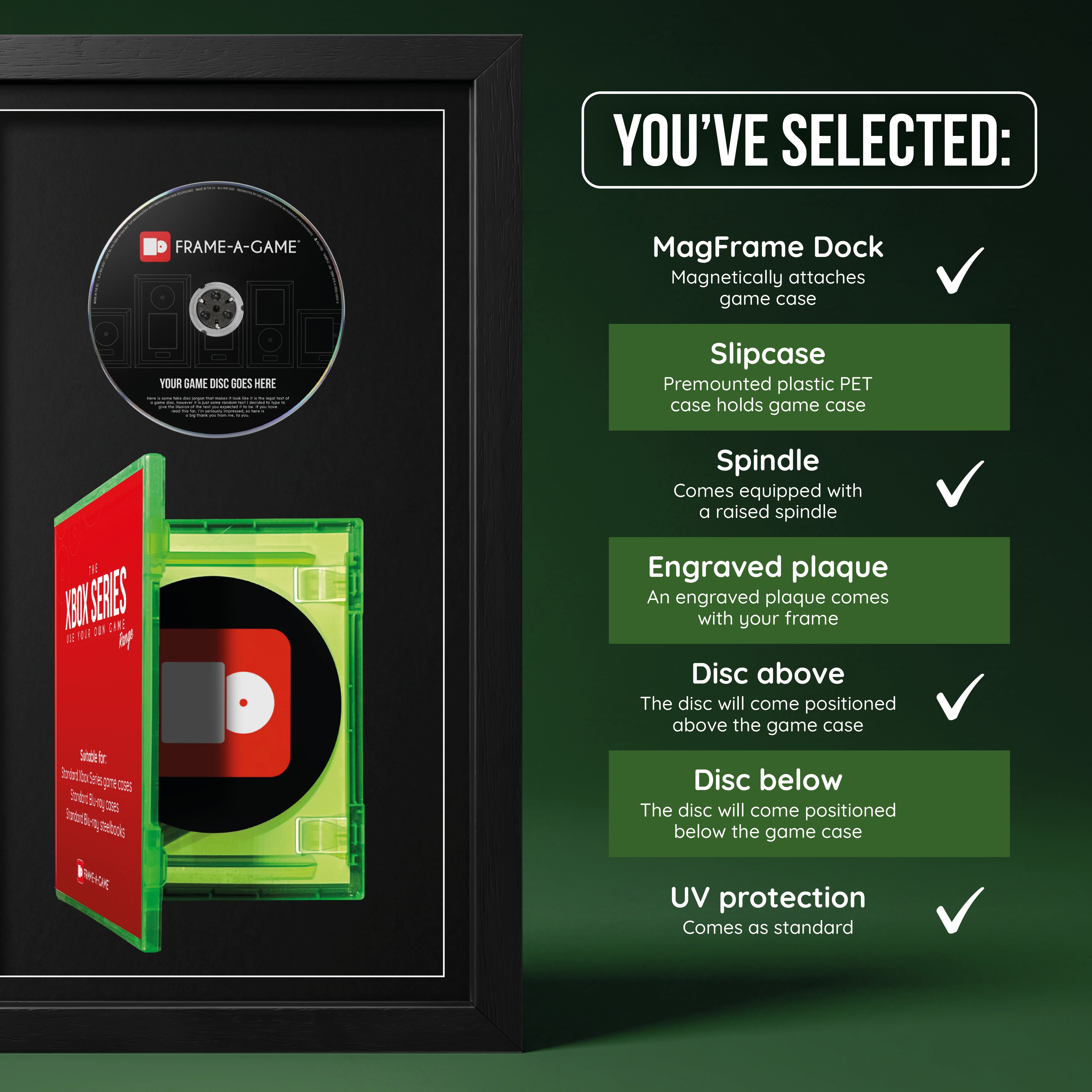 Use Your Own Game (Xbox Series) Exhibition Display Frame