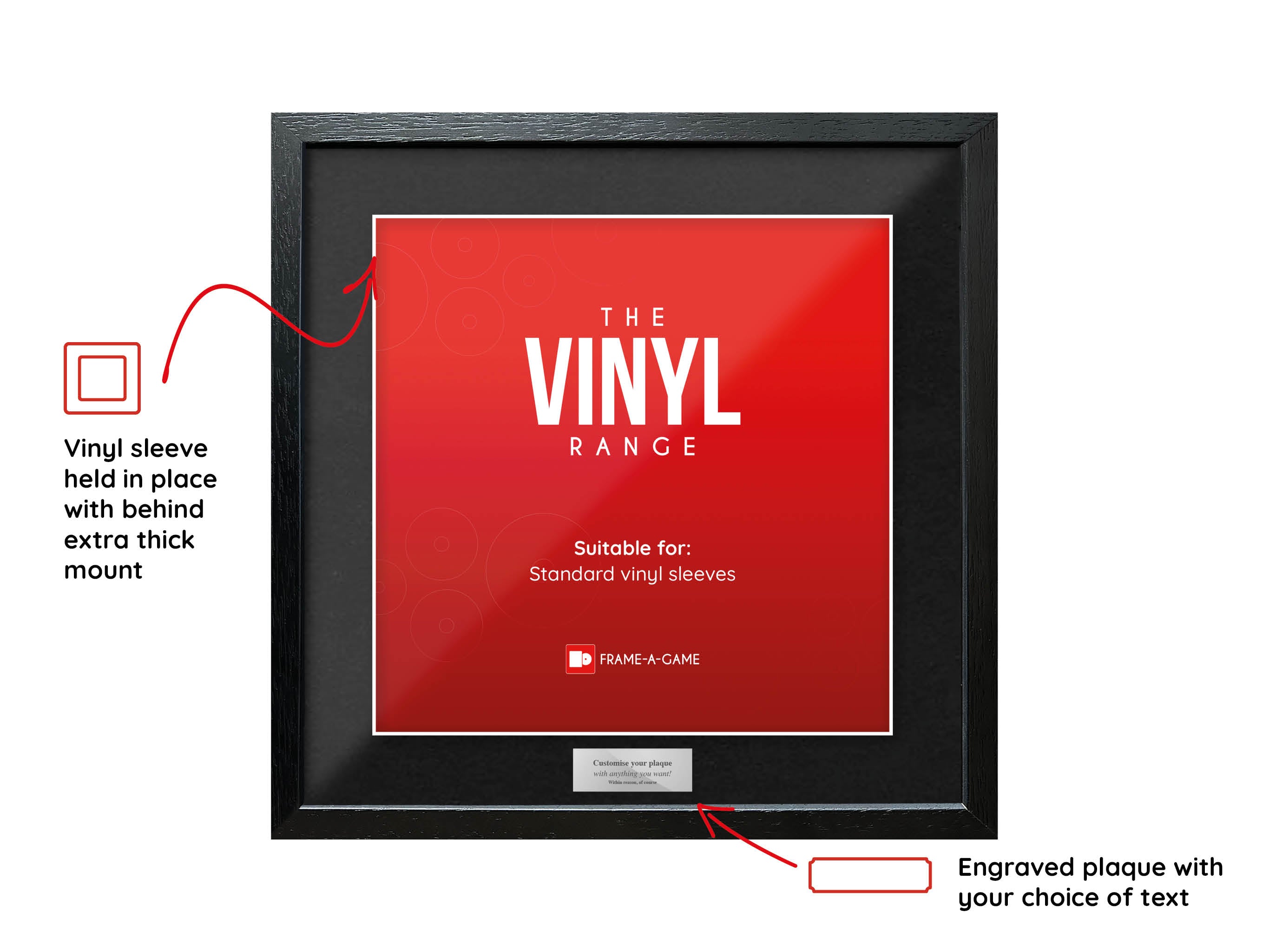 Use Your Own Sleeve (Vinyl) Slim Exhibition Range Frame