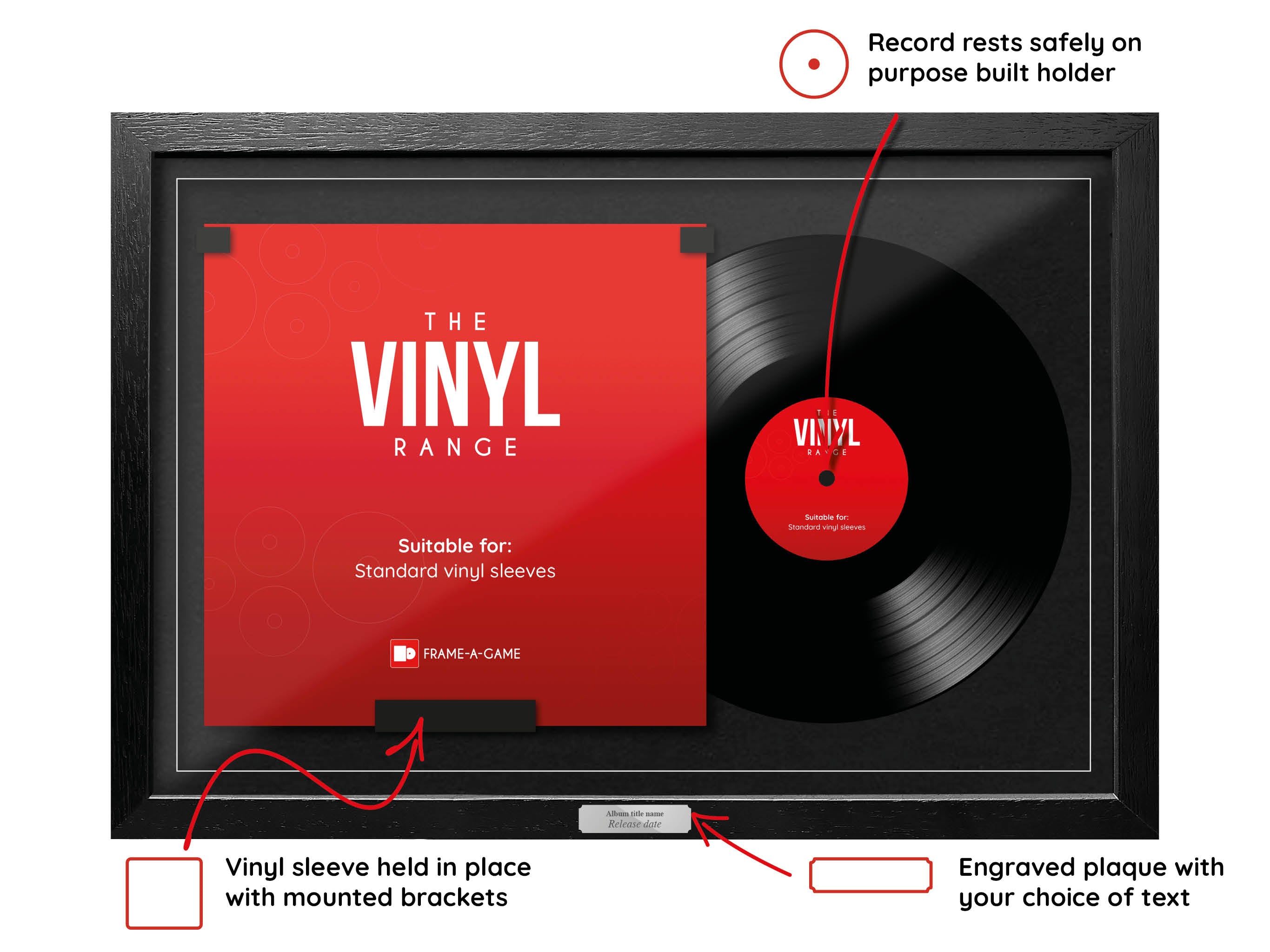 Use Your Own Sleeve & Record (Vinyl) Exhibition Range Frame