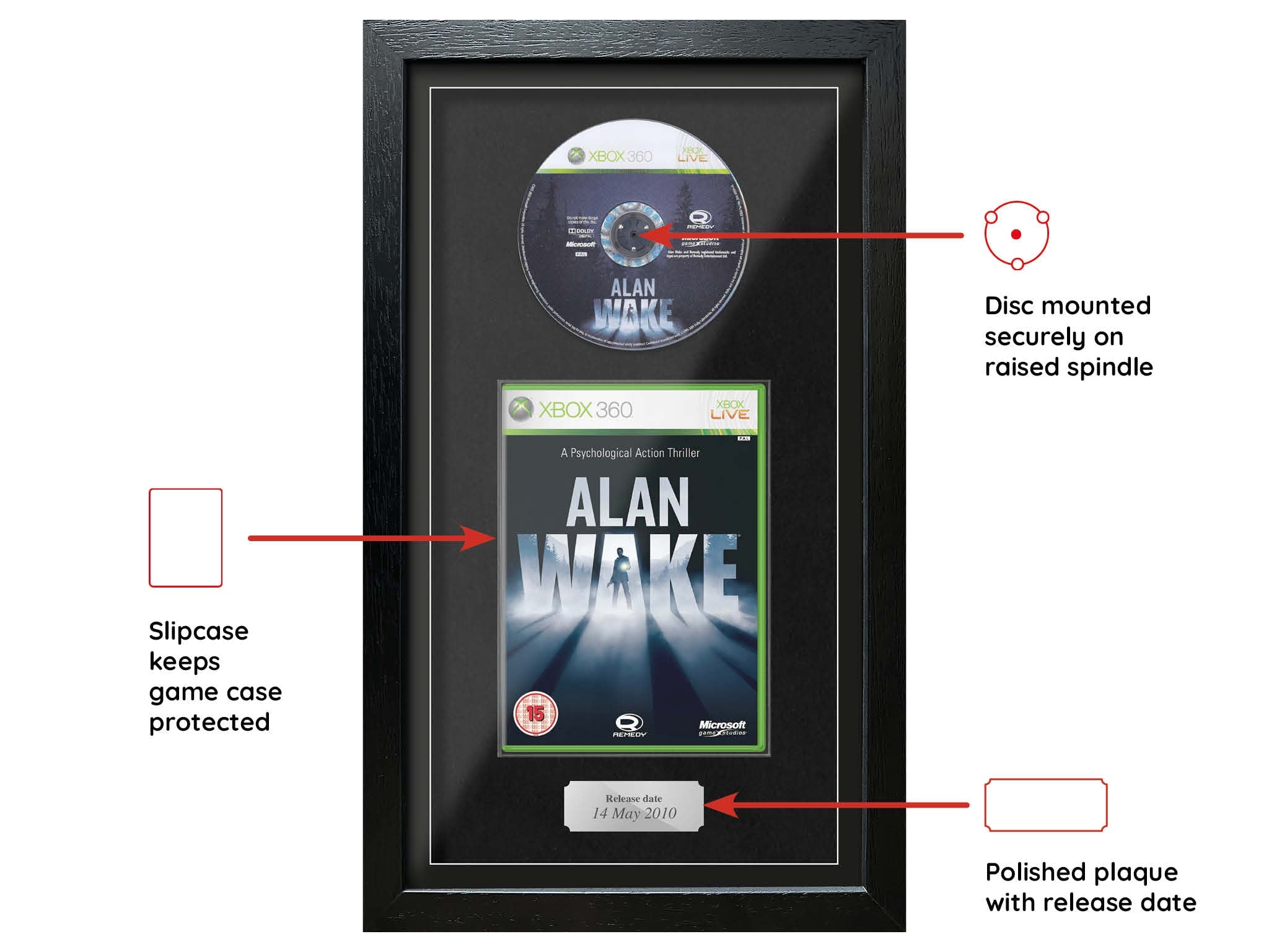 Alan Wake (Xbox 360) Exhibition Range Framed Game