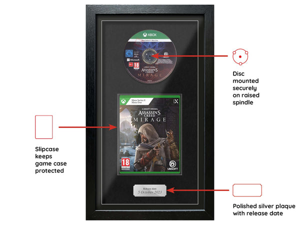 Assassin's Creed: Mirage (Xbox Series) Exhibition Range Framed Game - Frame-A-Game