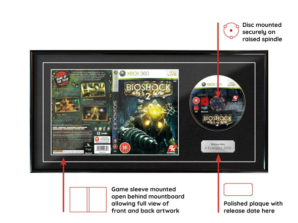 Bioshock 2 (Xbox 360) Full Sleeve Range Framed Game - Frame-A-Game