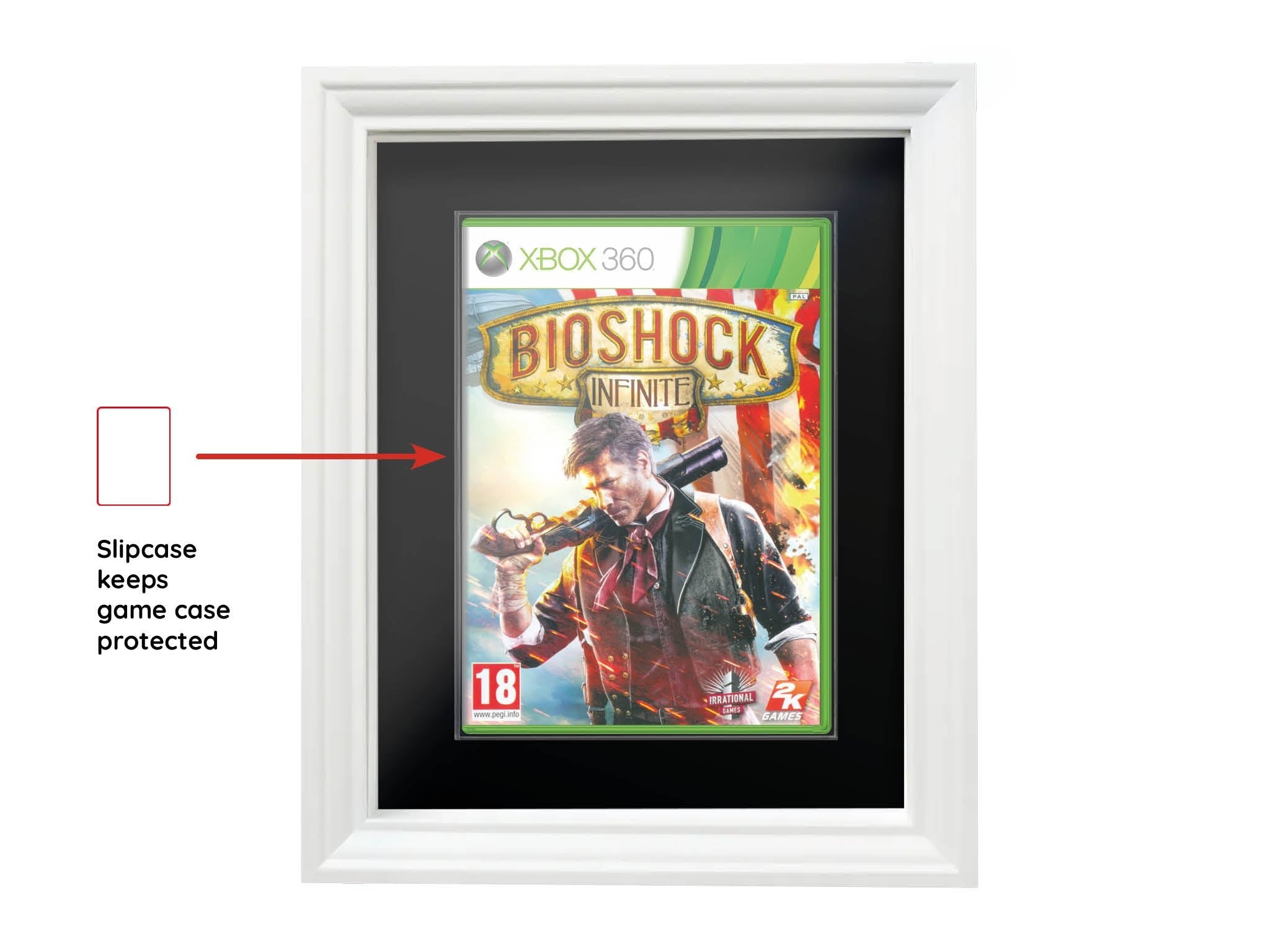 Bioshock Infinite (Xbox 360) Exhibition Range Framed Game - Frame-A-Game