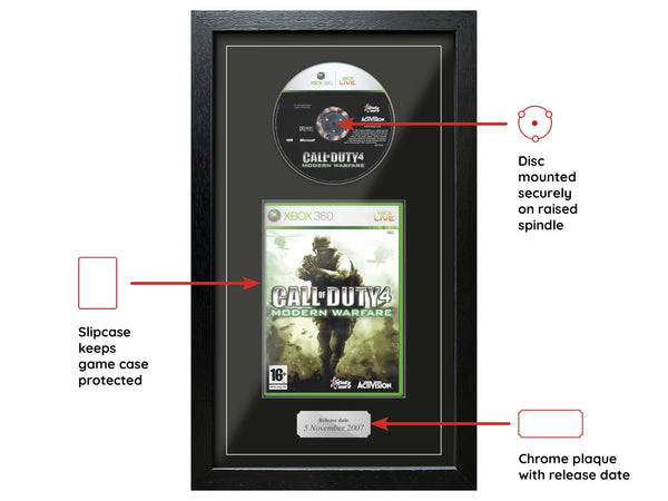 Call of Duty 4: Modern Warfare (Xbox 360) Exhibition Range Framed Game - Frame-A-Game