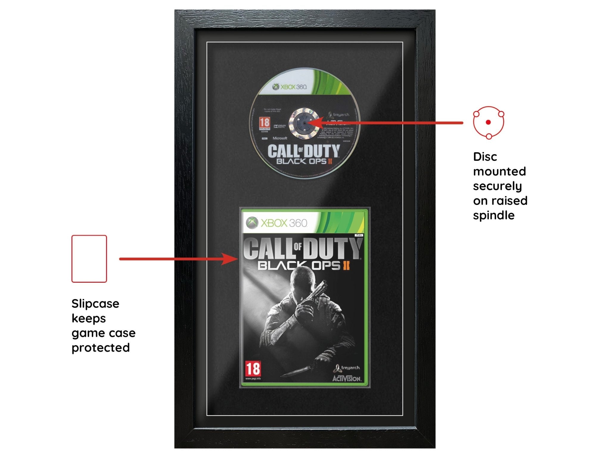 Call of Duty: Black Ops II (Xbox 360) Exhibition Range Framed Game - Frame-A-Game