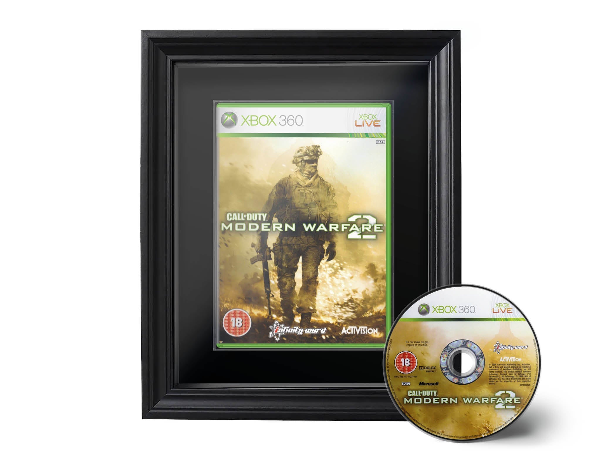 Call of Duty: Modern Warfare 2 (Xbox 360) Showcase Range Framed Game - Frame-A-Game