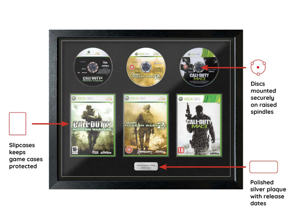 Call of Duty: Modern Warfare Trilogy (Xbox 360) Exhibition Range Framed Games - Frame-A-Game