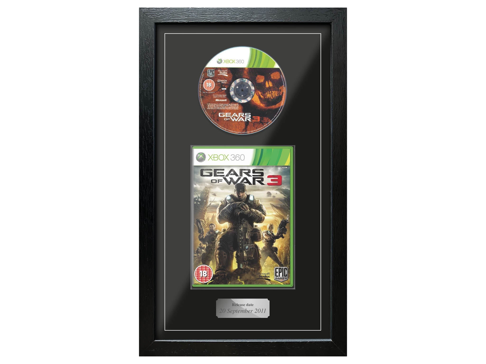 Gears of War 3 (Exhibition Range) Framed Game - Frame-A-Game