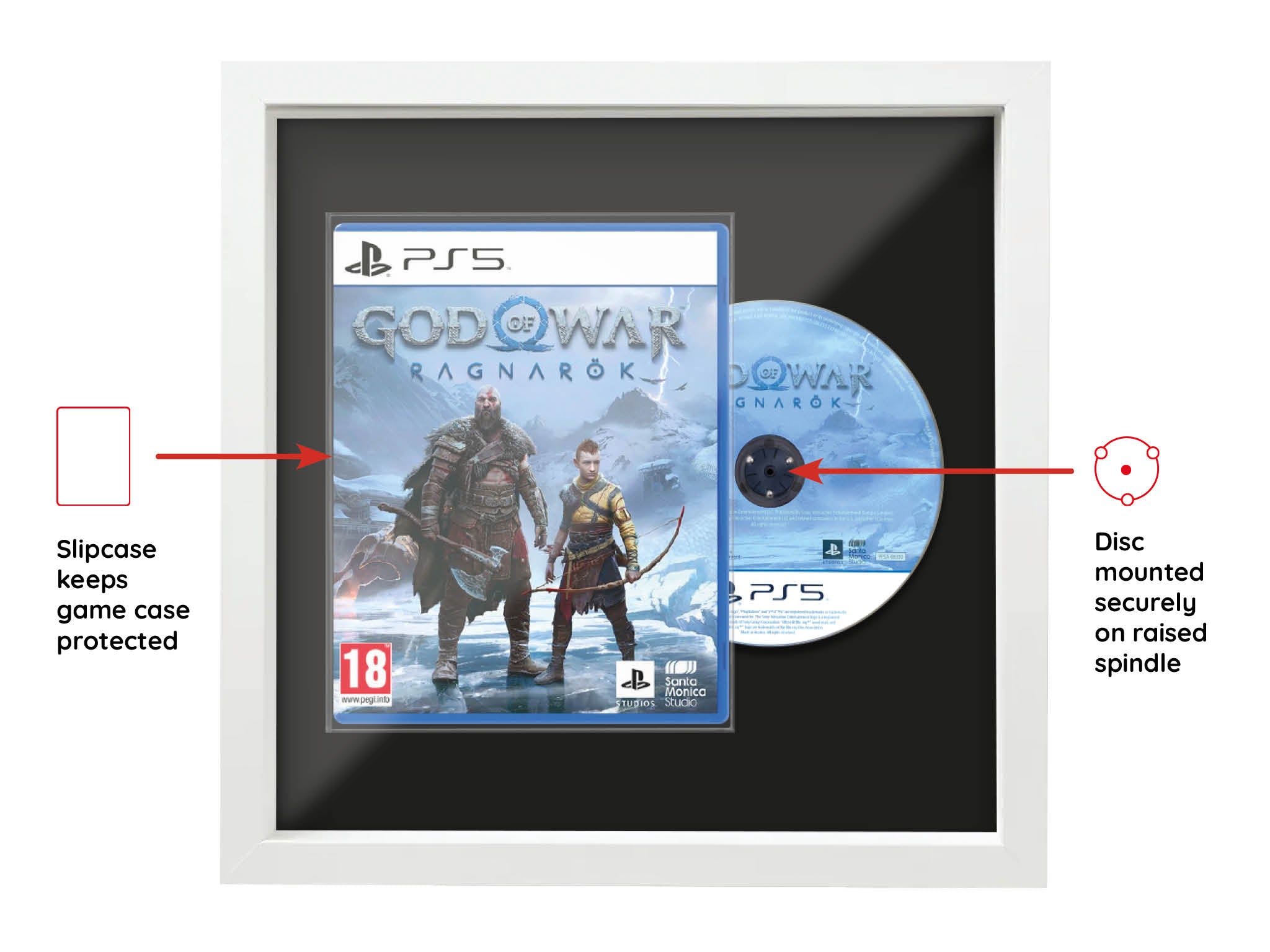 God of War Ragnarök (Combined Range) Framed Game - Frame-A-Game